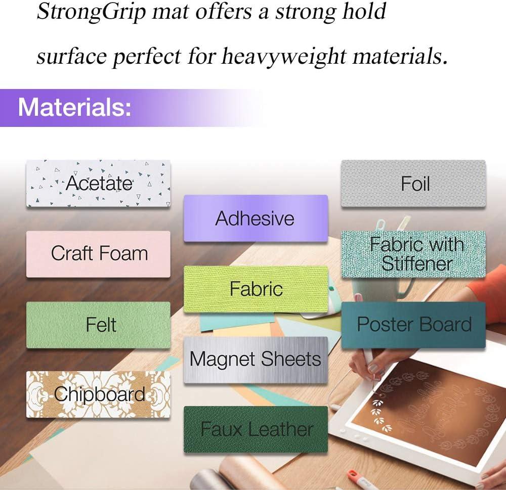 Adhesive Cutting Mat For Cricut Maker Explore Cardstock Vinyl Fabric Grip 3  Pack
