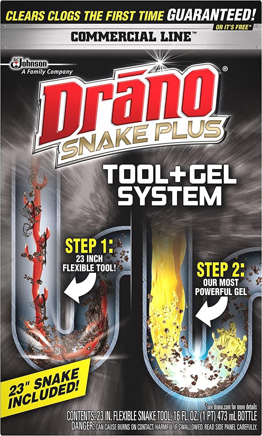 Drano Snake Plus Tool + Gel System - 16oz : Target