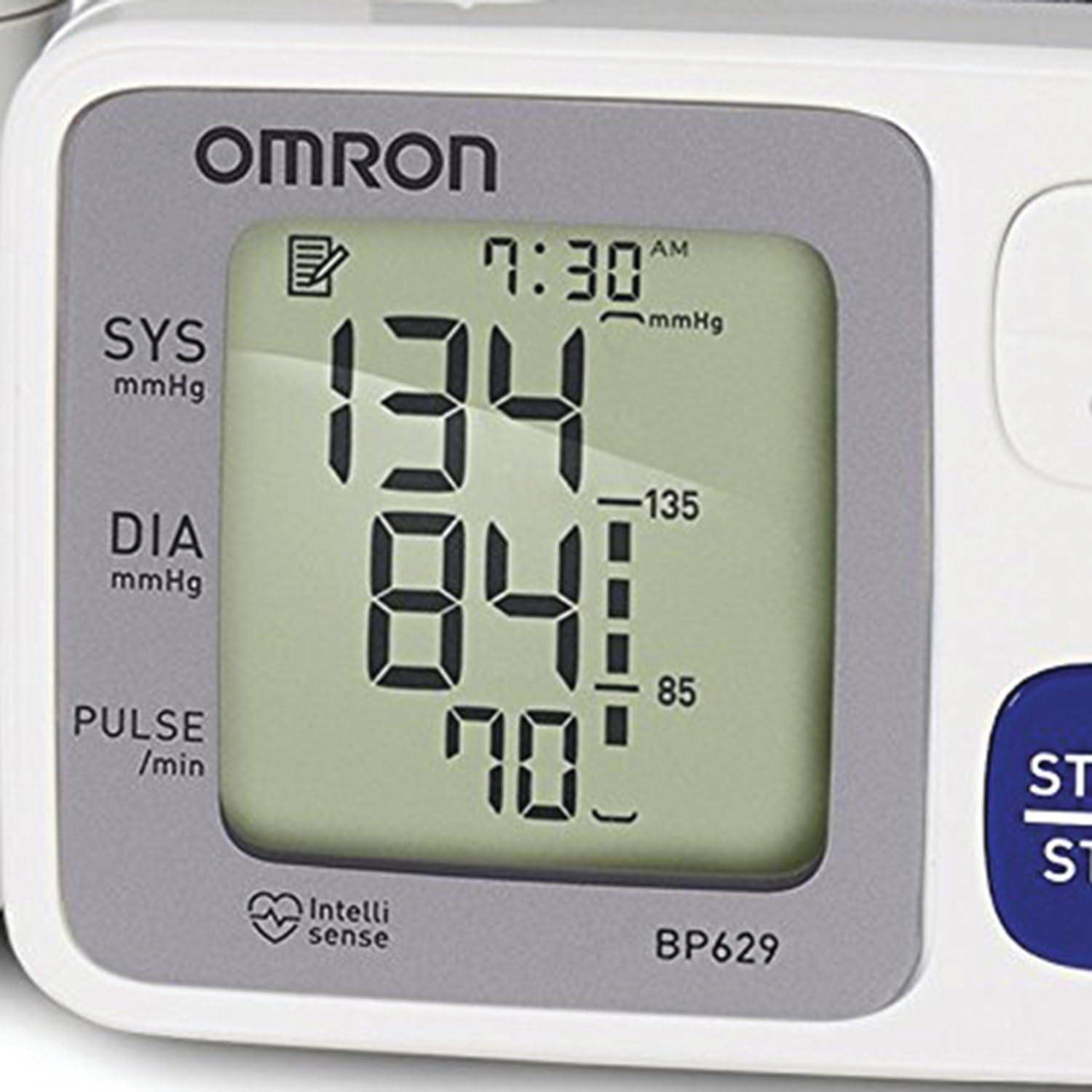  Omron 7 Series Wrist Blood Pressure Monitor; 100-Reading Memory  with Heart Zone Guidance and UltraSilent Inflation by Omron : Health &  Household