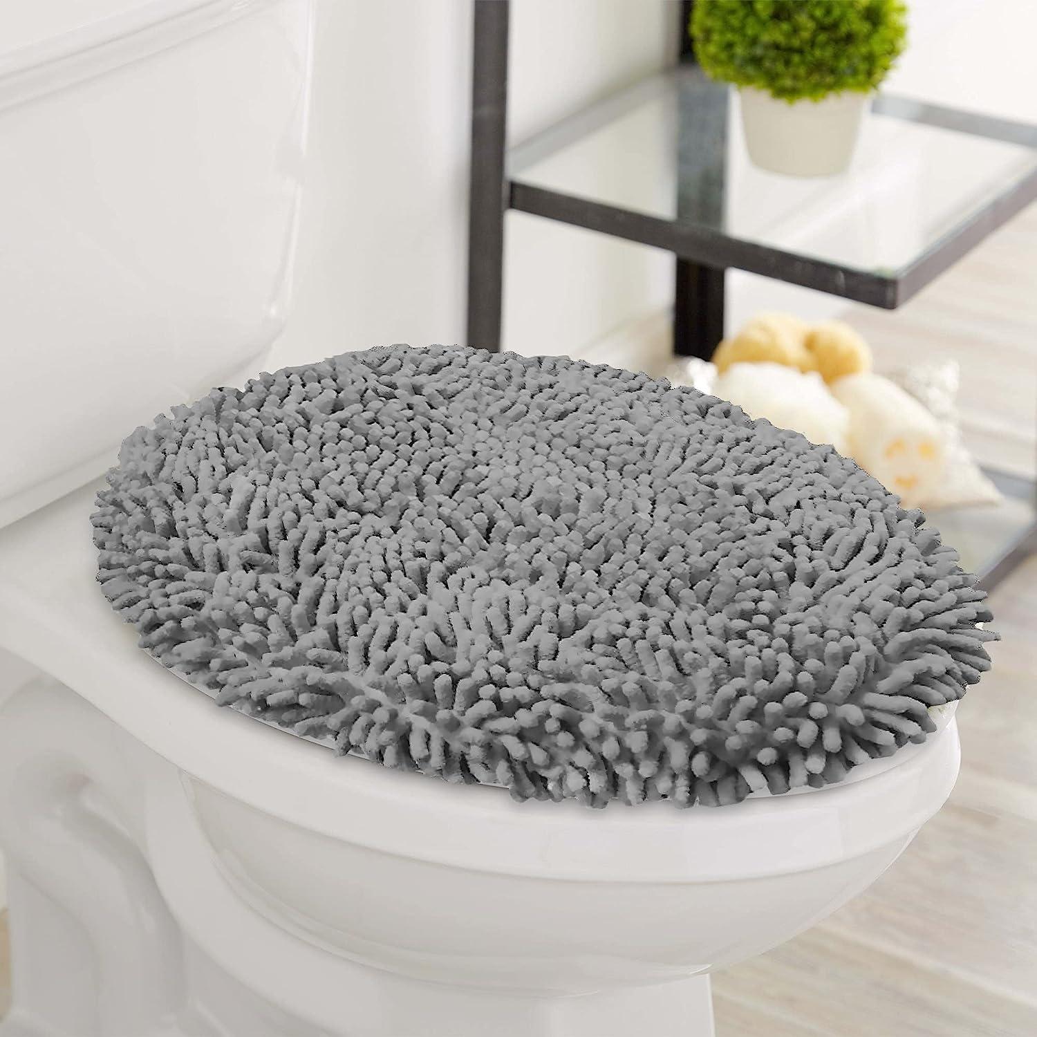 Bathroom Mat By LuxUrux-Extra-Soft Plush Bath Shower 20 x 30'' Bath Mat,1''  Chenille Microfiber Material, Super Absorbent Shaggy Bath Rug. Machine