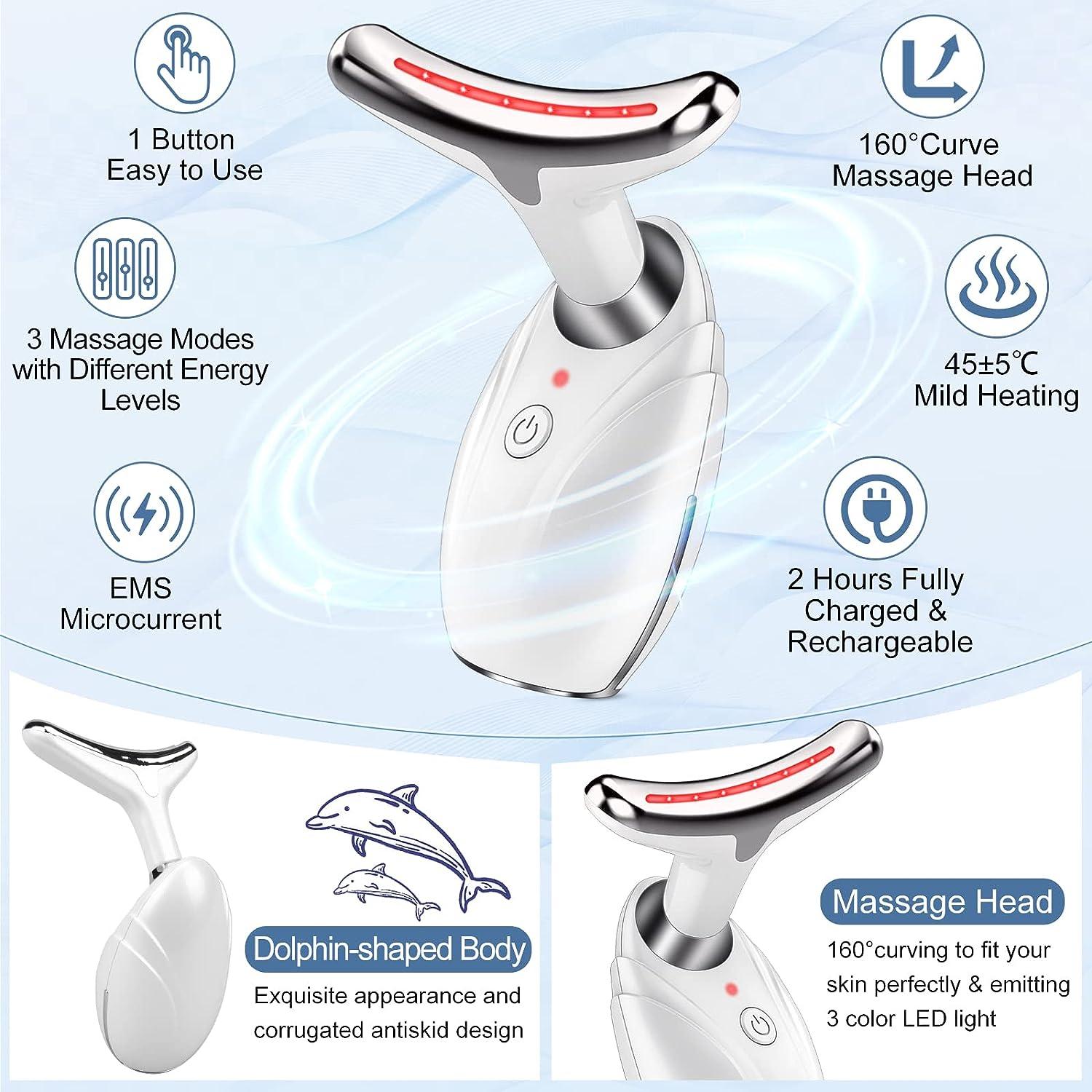 Purify Ems Heat Face Lifting Massager With 3 Color Light : Target