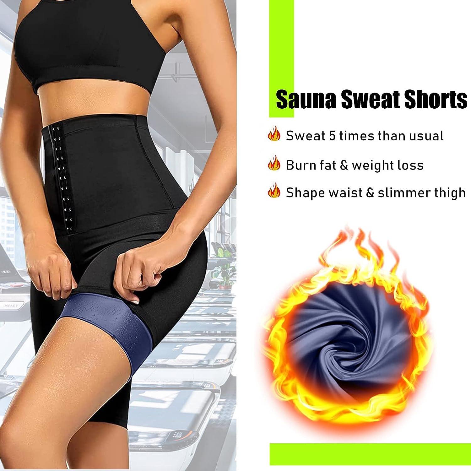 Slimming Sweat Sauna Pants With Tummy Control And Waist Trainer
