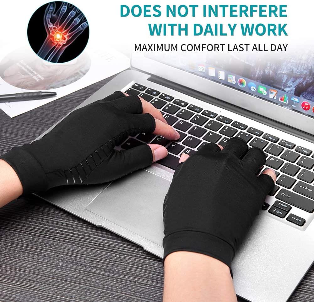 Copper Compression Arthritis Gloves, Best Copper Infused