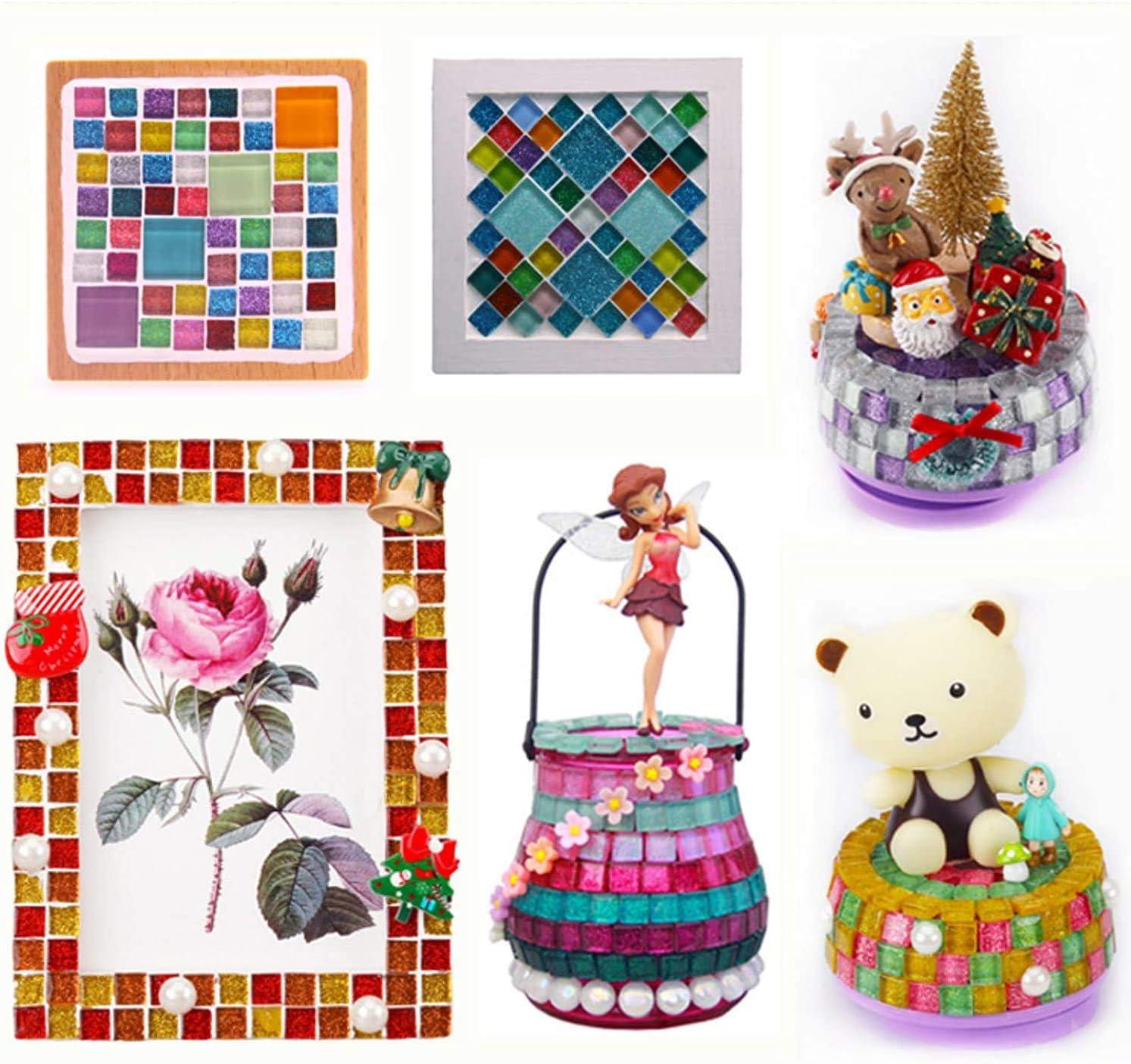 Mosaic Tiles, Glass Tiles 2 x 2cm for DIY Crafts, 50pcs 200g - Yahoo  Shopping
