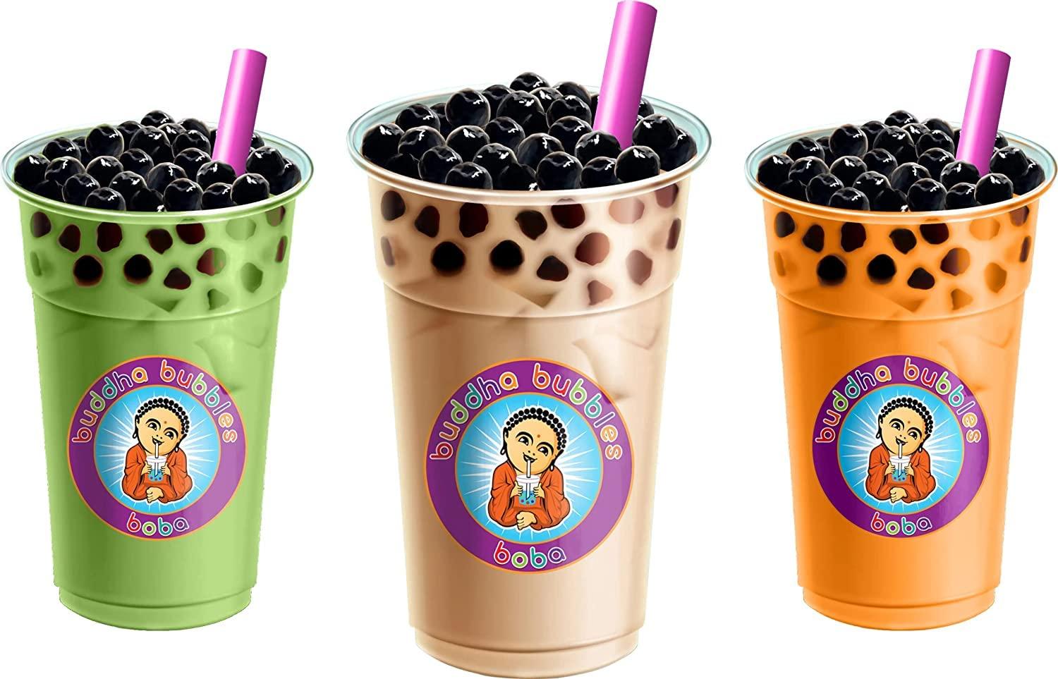 CAFE LATTE (Coffee) Boba Tea Kit / Gift Box Includes Tea Powder, Tapioca  Pearls & Straws By Buddha Bubbles Boba