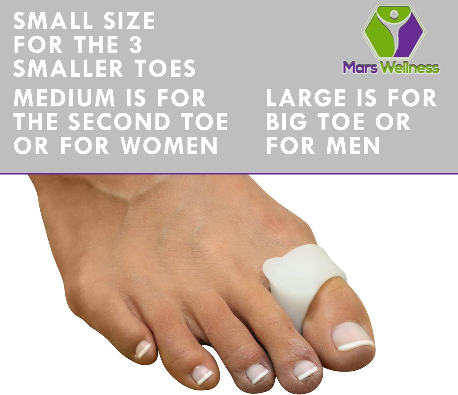 Mars Wellness Gel Toe Separators - Universal Toe Spreaders