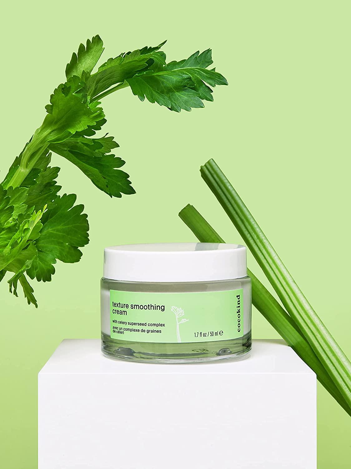 Cocokind Texture Smoothing Cream Lightweight Hydrating Face Cream With Squalane And Celery Seed