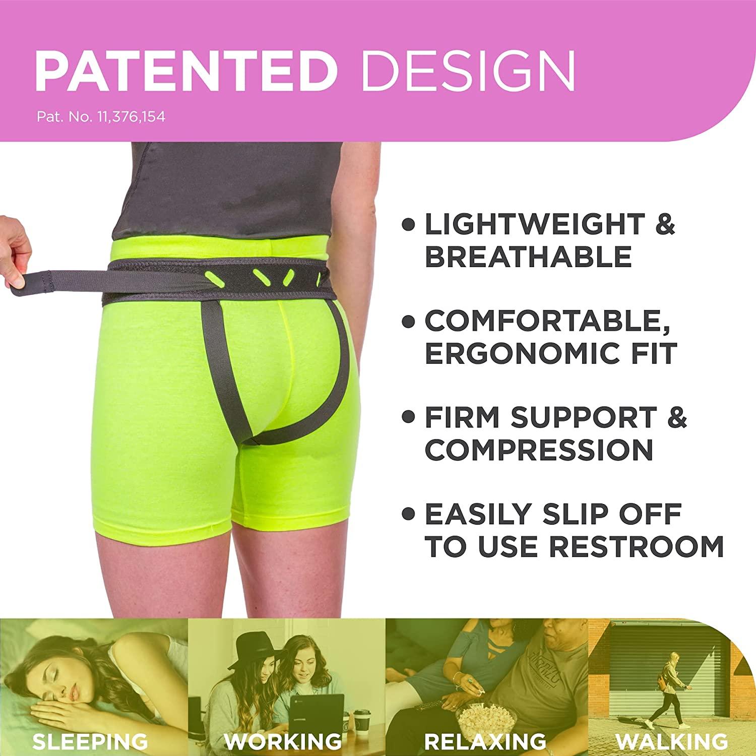 The Pelvic Pro by BraceAbility - Patented Prolapse Uterus Support Belt  Girdle for Womens Prolapsed for Dropped Bladder Vulvar Varicosities  Postpartum Recovery Symphysis Pubis Dysfunction Pain (M) Medium Black