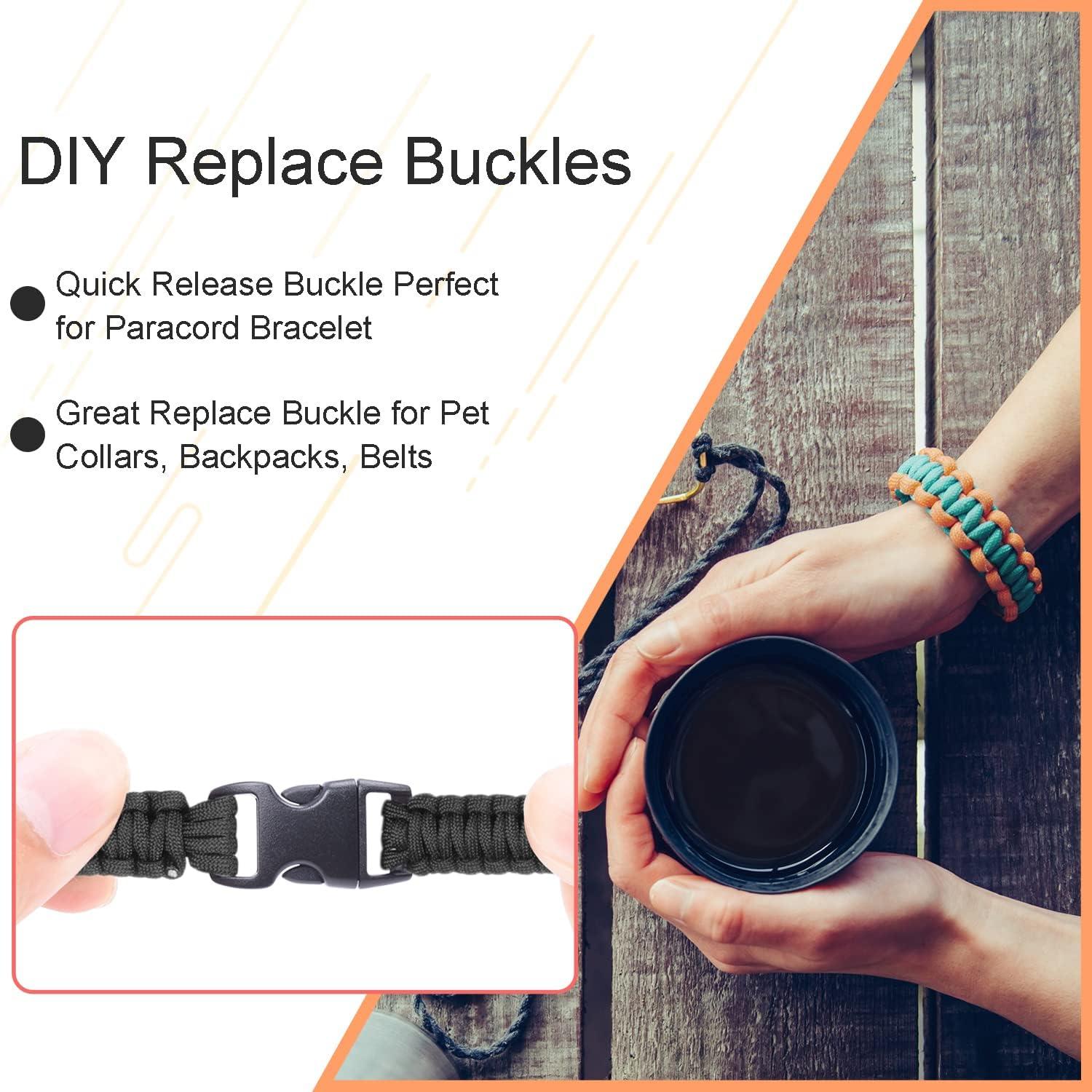 Plastic Curved 5/8 Side Release Buckles Paracord Bracelet DIY Pets Collar