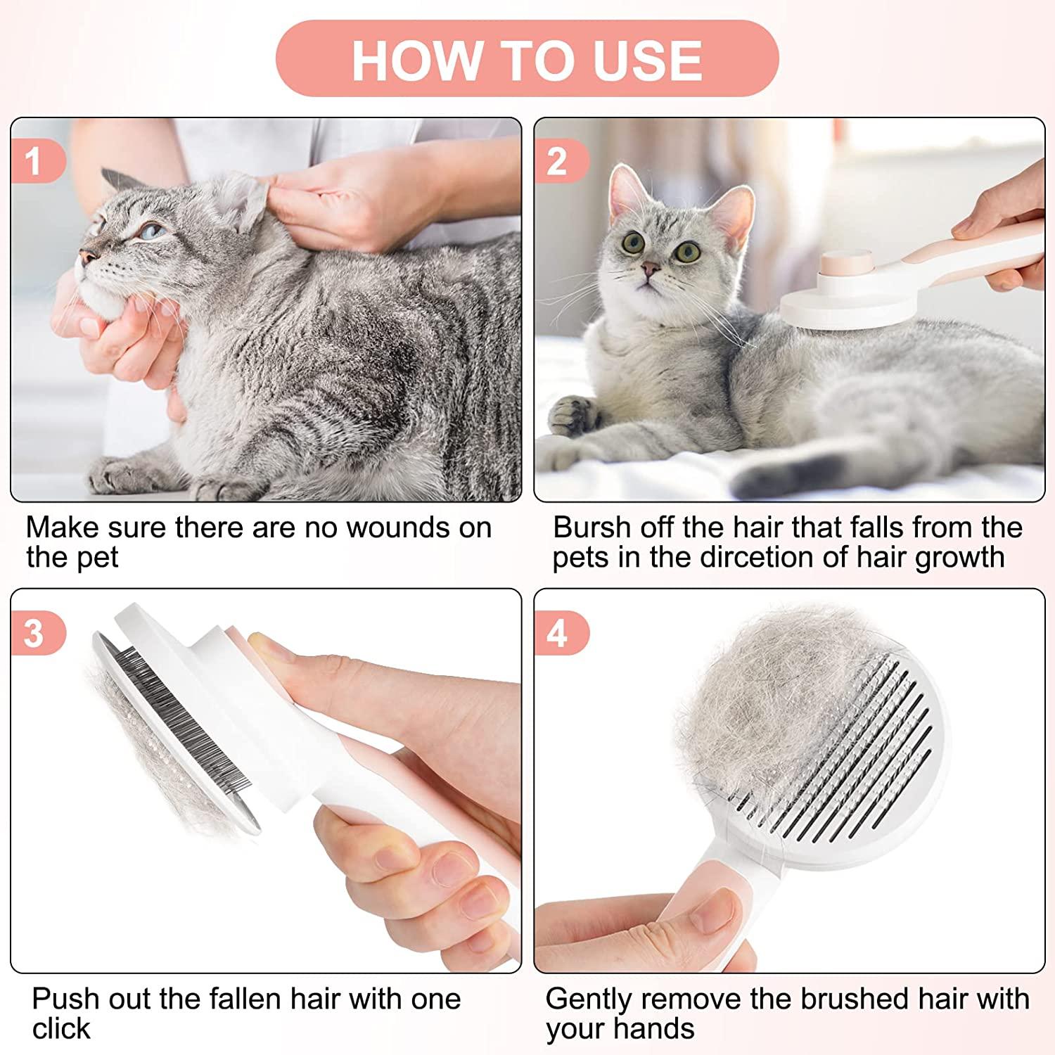 Dog&cat slicker brush, deshedding comb, remove Tangle