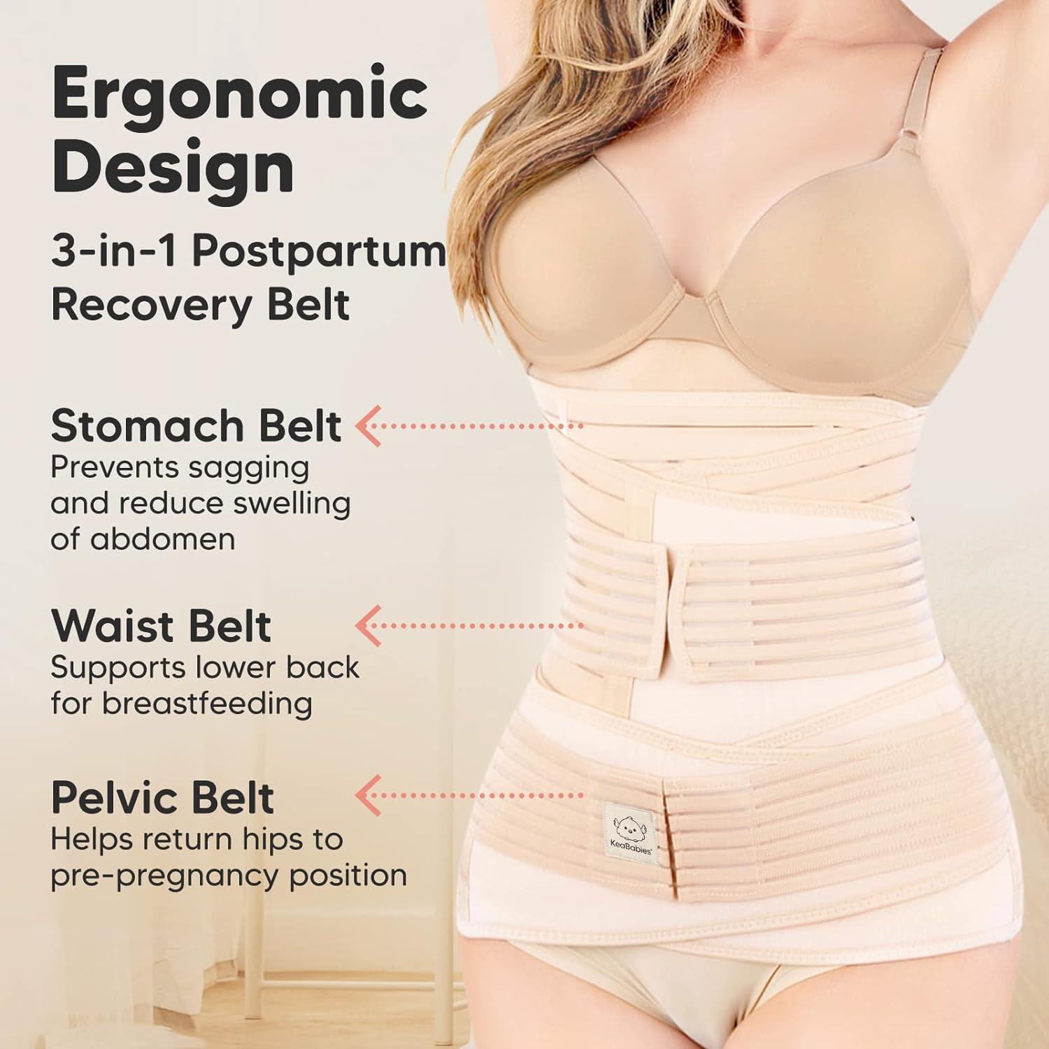 2 in 1 Postpartum Belly Support Recovery Wrap – Postpartum Belly Band –  After Birth Brace – Slimming Girdles – Body Shaper - Waist Shapewear – Post