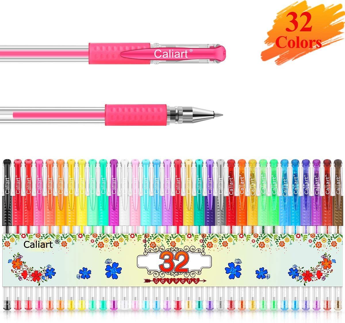  Caliart Gel Pens, 40% More Ink Colored Gel Markers
