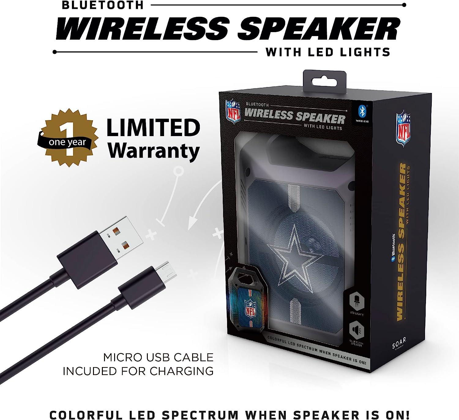 SOAR NCAA ShockBox XL LED Wireless Bluetooth Speaker