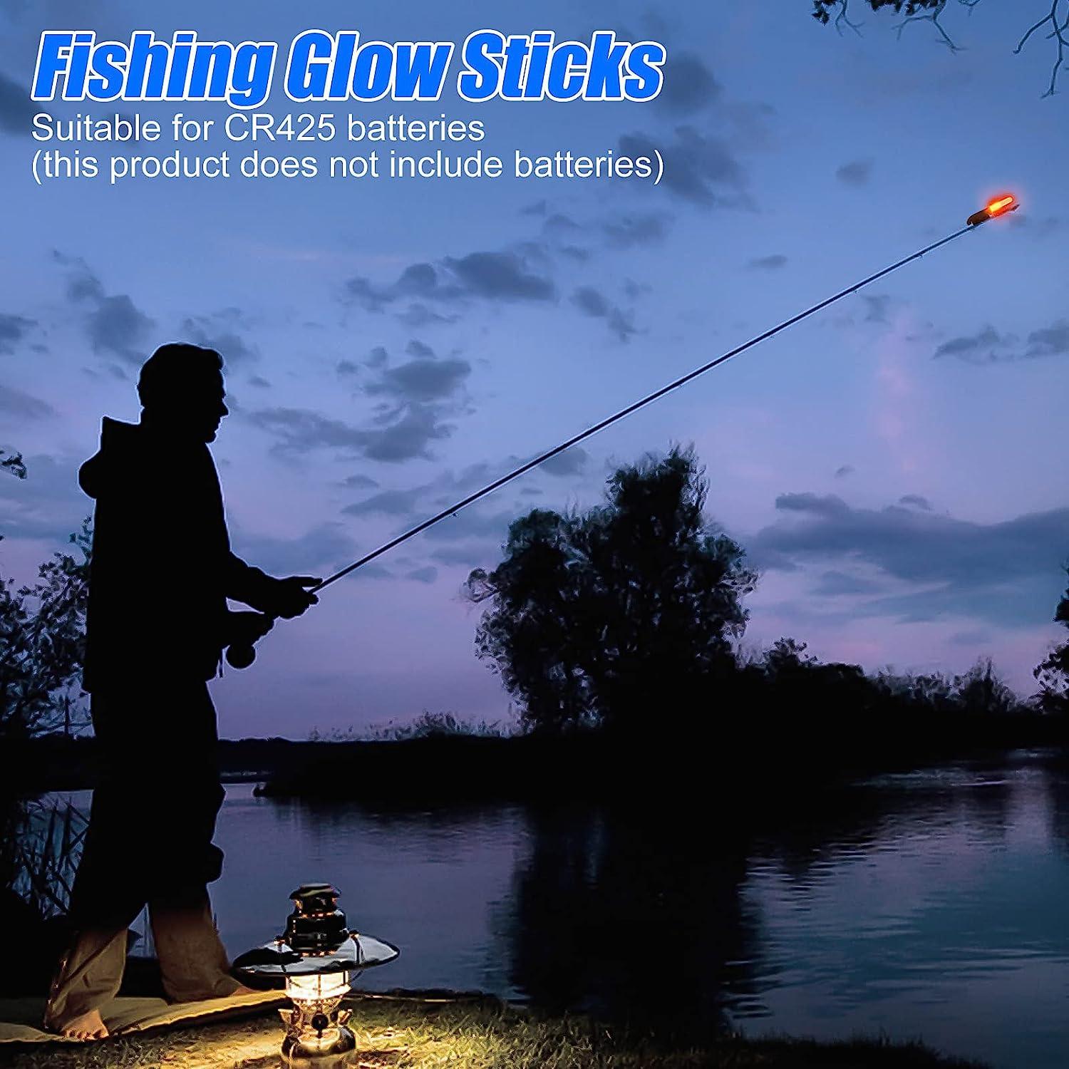  EVGATSAUTO LED Night Fishing Bite Alarm, Fishing Glow Sticks 4  Pcs for Rod Tip for Outdoor Fishing (3 Lights) : Sports & Outdoors
