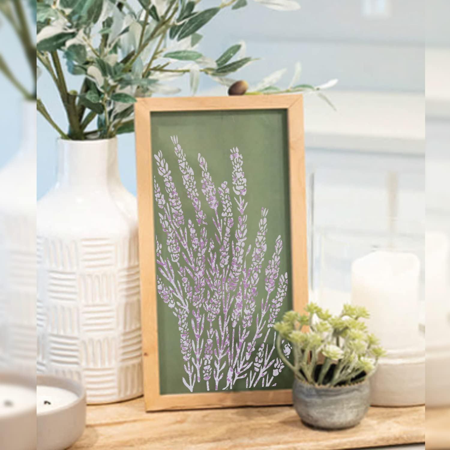 Dandelion and Lavender Silk Screen Stencils DIY Reusable Flower Mesh  Adhesive Stencil for Painting Paint Stencils for Crafts Art Floral  Dandelion/Lavender 6x8