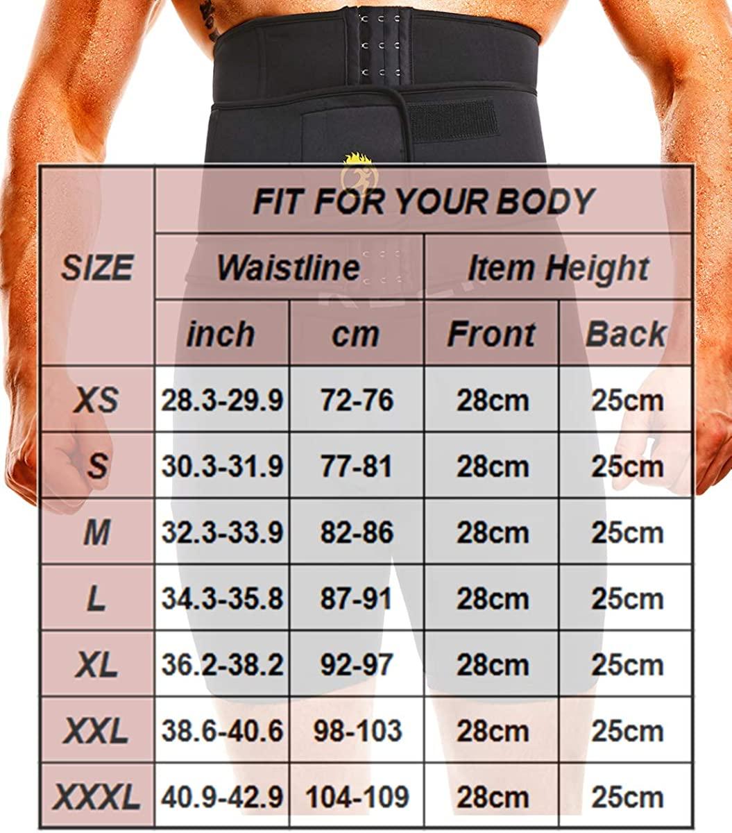 NINGMI Sauna Waist Trainer for Women - Workout Sweat Waist Trimmer Womens  Corset Waste Belly Belt Tummy Stomach Wrap Gym Black : Sports & Outdoors 