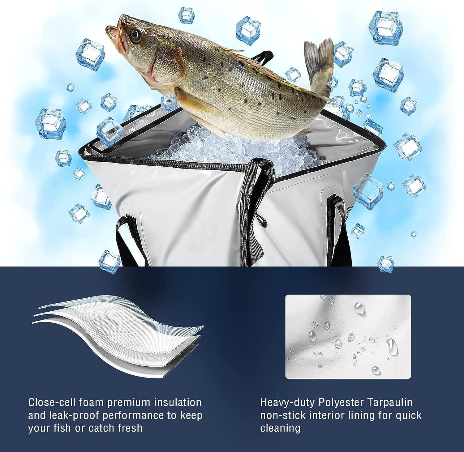 Buffalo Gear Fish Cooler Bag Watertight White-4018in 4018 In
