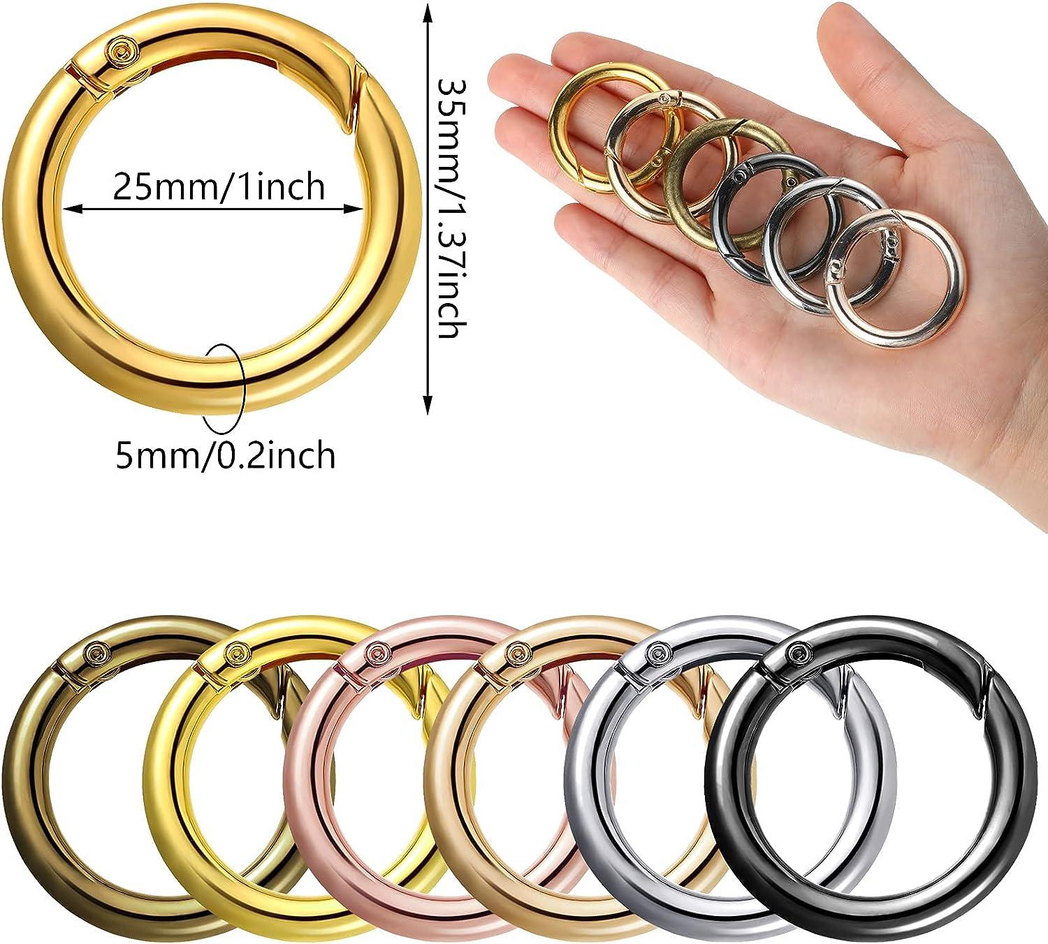 High Quality Metal O Rings Opening Keyring Spring 125mm O Rings for Jewelry  Making Snap Clip Trigger Purse Hardware 