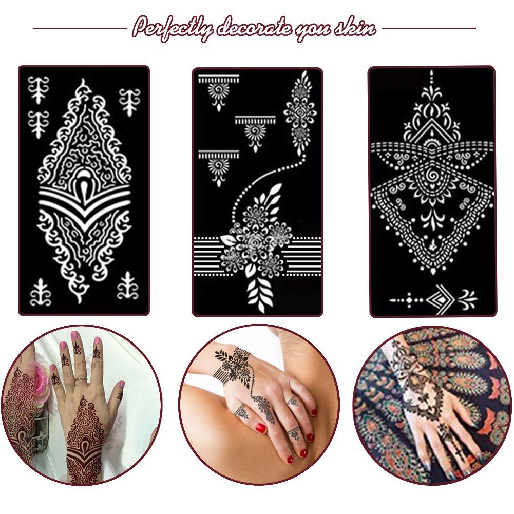 IVANA'S Set of 8 Henna Tattoo Stencil | Mehandi Stencils For Women, Girls |  Hand Design - Price in India, Buy IVANA'S Set of 8 Henna Tattoo Stencil | Mehandi  Stencils For