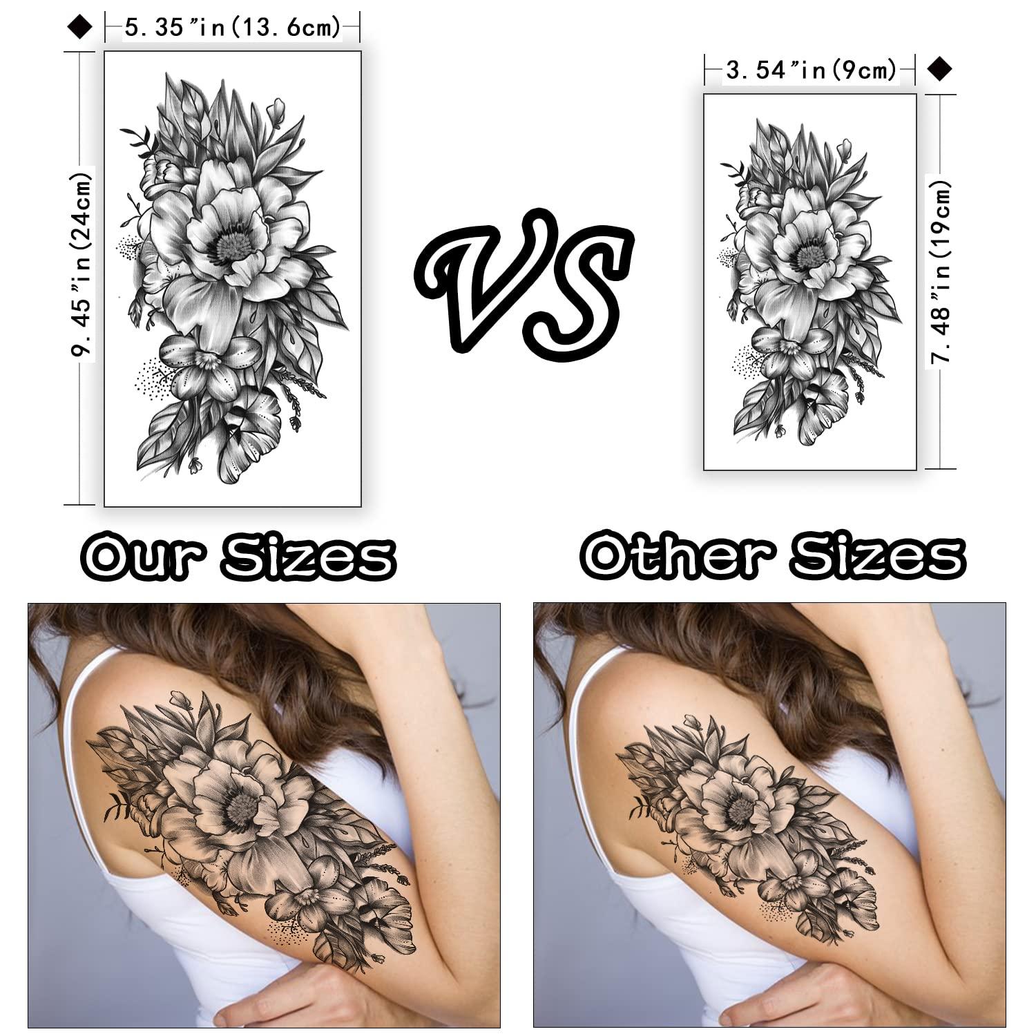 Waterproof Temporary Transfer Tattoo Stickers Animal Dragon Snake Lion  Tattoo Stickers Men And Women Black And White Tattoos - Temporary Tattoos -  AliExpress