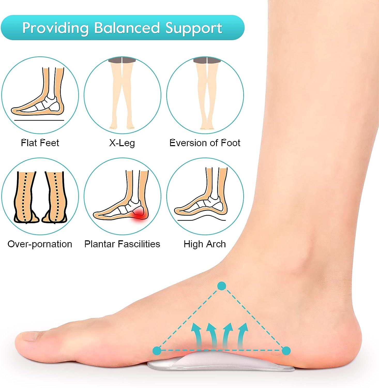 Arch Support Cushioned Insert Orthotic Sock Arch Support Brace 3D