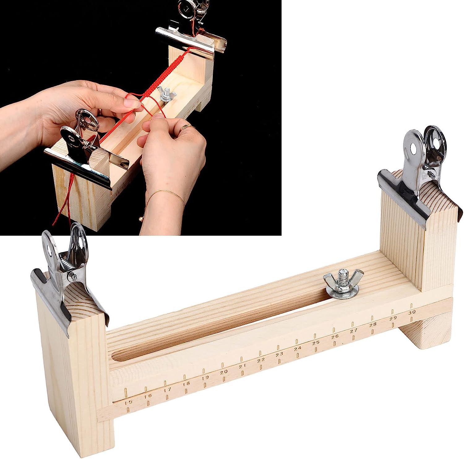 Adjustable Jig Bracelet Maker Wooden Frame Paracord Jig Bracelet Kit With 2  Paracord And 4 Buckles Weaving Braiding DIY Crafting