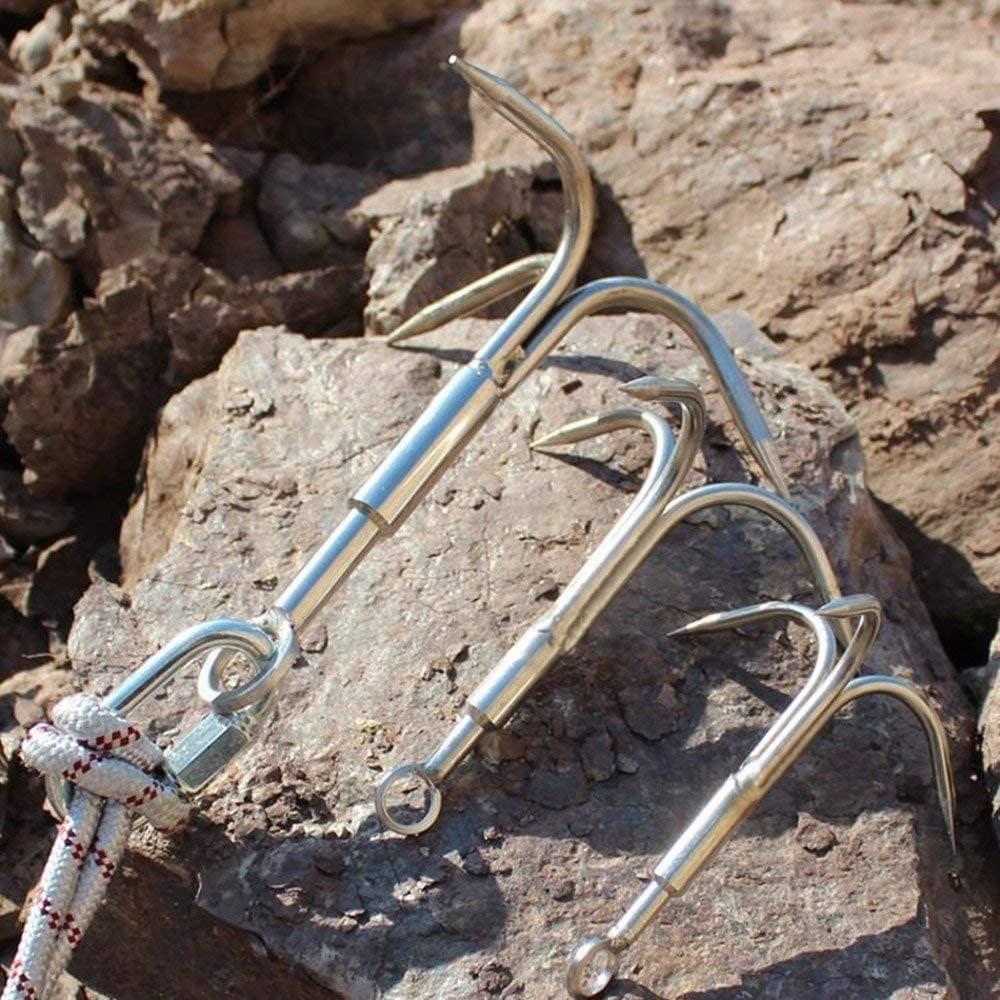 Grappling Hook 3Claw Climbing Hook Stainless Steel Grapnel Hook Small/Large  size 