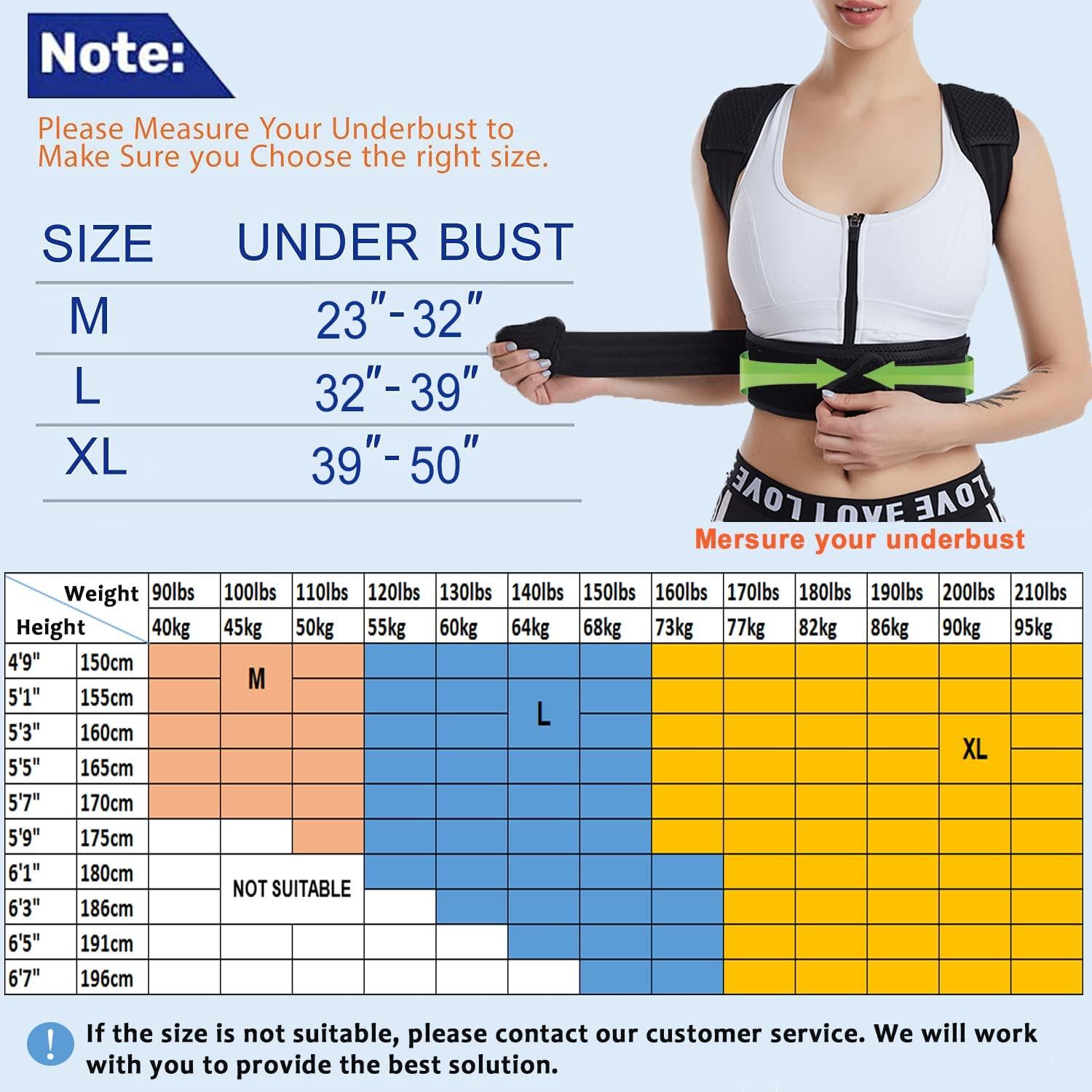Mercase Posture Corrector for Men and Women, Back Brace for Posture,  Adjustable and Comfortable, Pain Relief for Back,Shoulders,Neck, Extra  Large (39-50 inches)