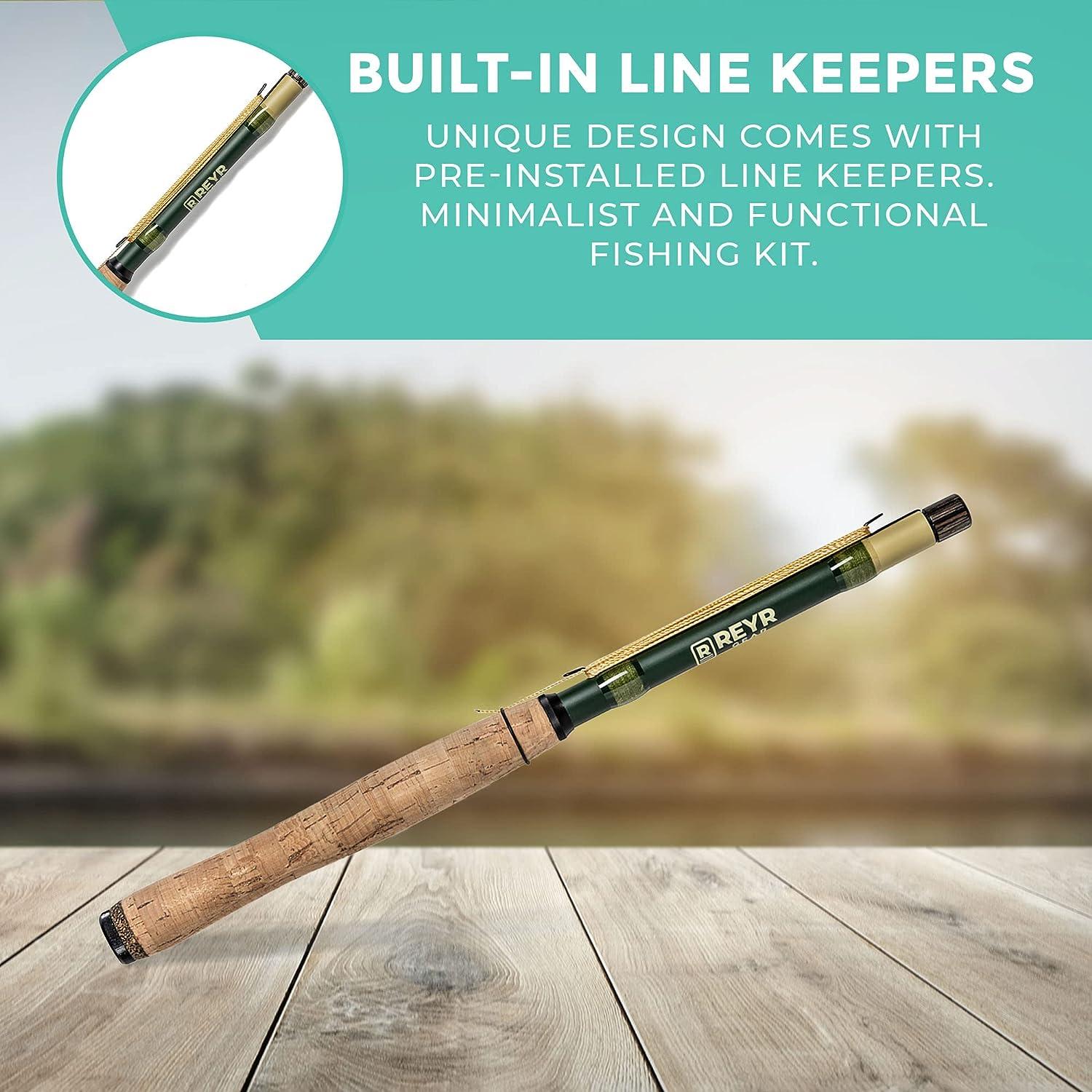 Casting and feeding line with the REYR telescoping fly rod 