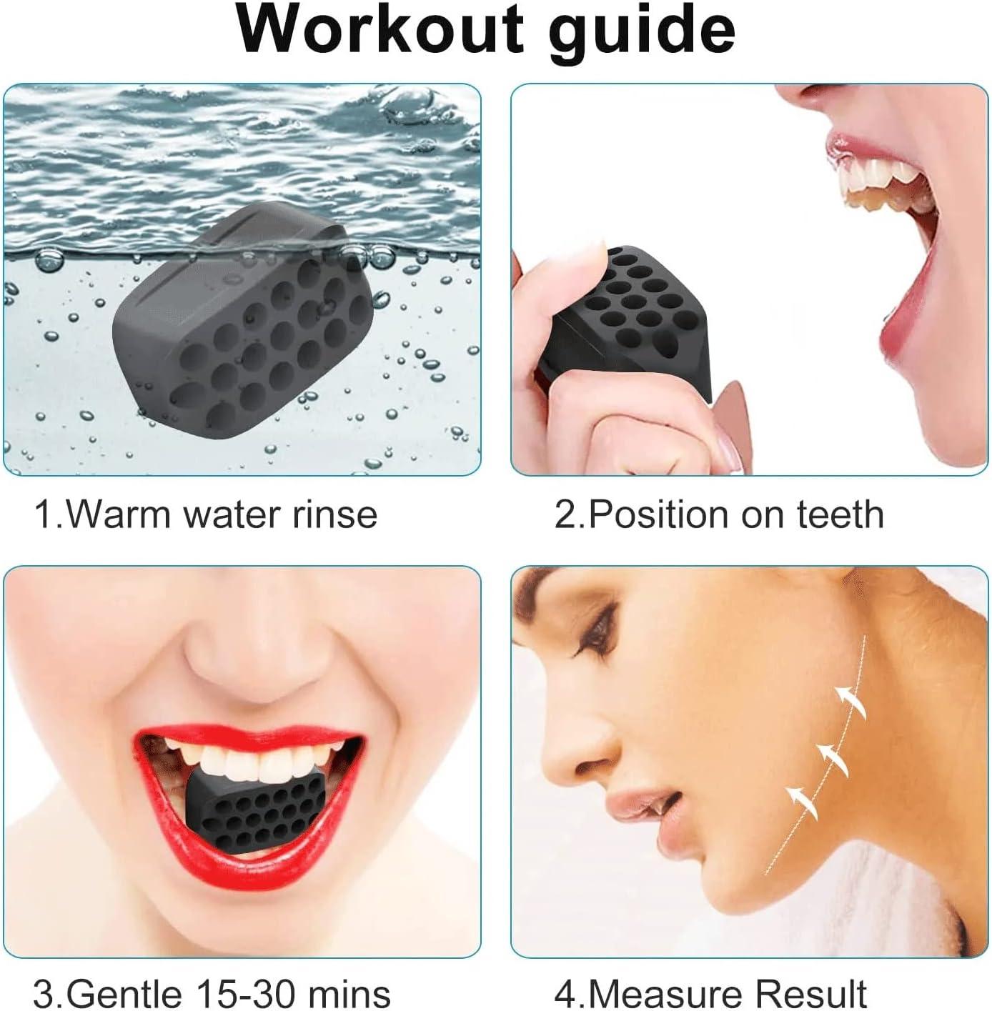 Jawline Trainer for Men & Women - Jaw Trainer - Double Chin