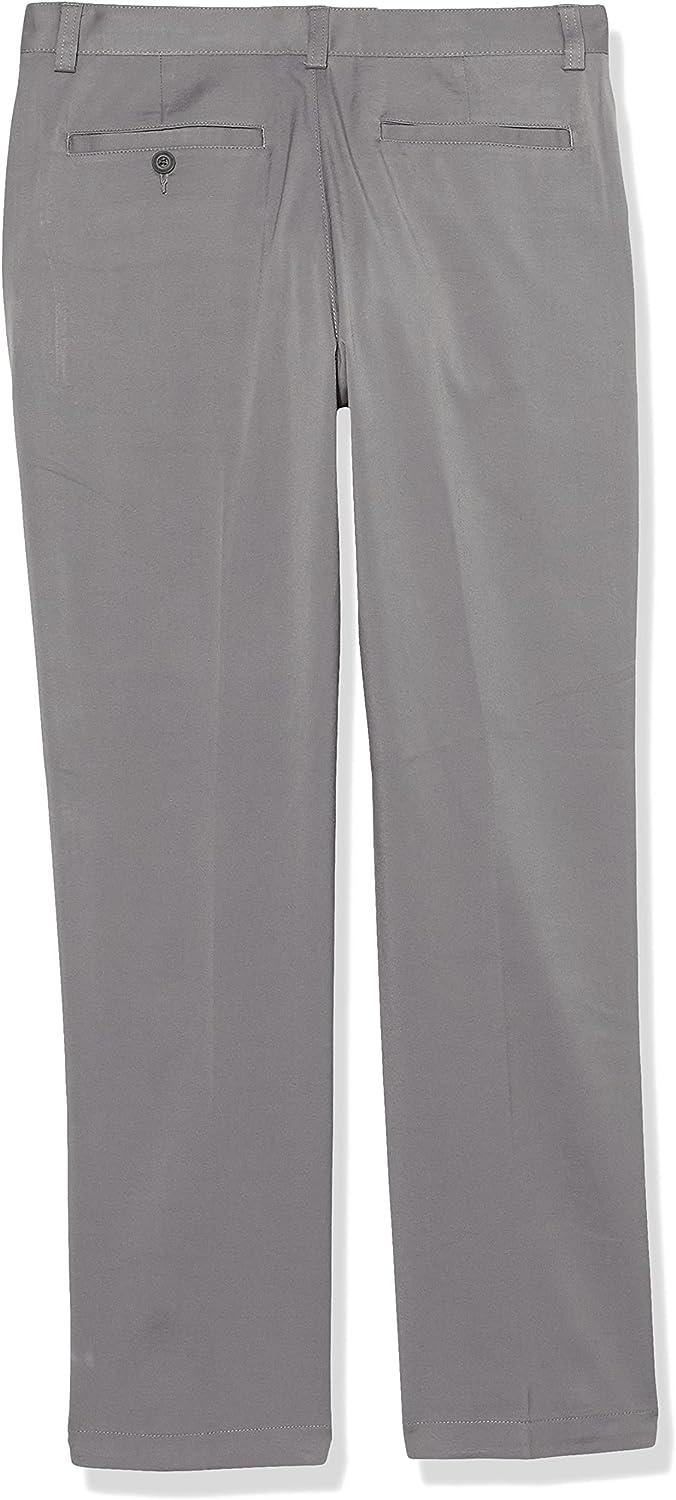 PGA TOUR Boys' Flat Front Solid Golf Pant 10-12 Years Quiet Shade