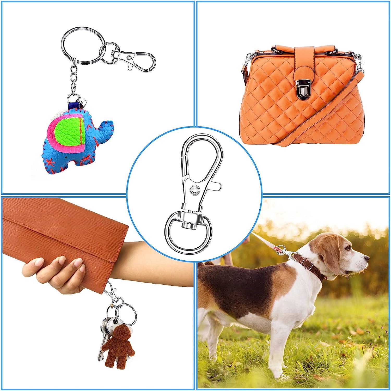 2/4/6 Pcs Swivel Loster Clasps Clip Buckles Keychain Snap Hook Dog Collar  Bag Handbag DIY Accessories Metel Key Ring Holder