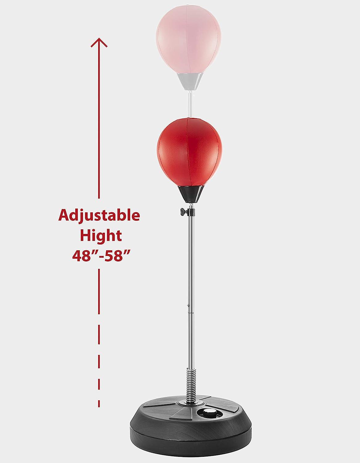 Punching Bag Stand, Adult Adjustable Height Freestanding Reflex Speed  Boxing Ball for MMA Training Relieve Stress Fitness Lose Weight
