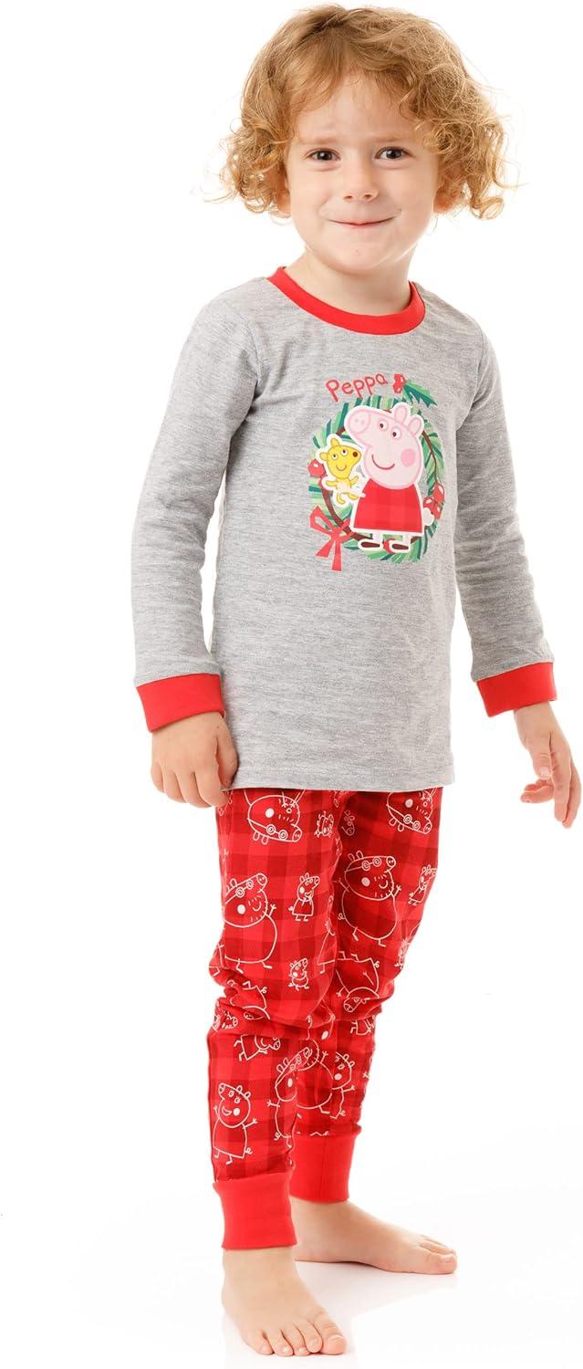 Peppa Pig Christmas Family Pyjamas, George Mummy Daddy Festive PJs Set For  Women Men Baby Toddlers Kids
