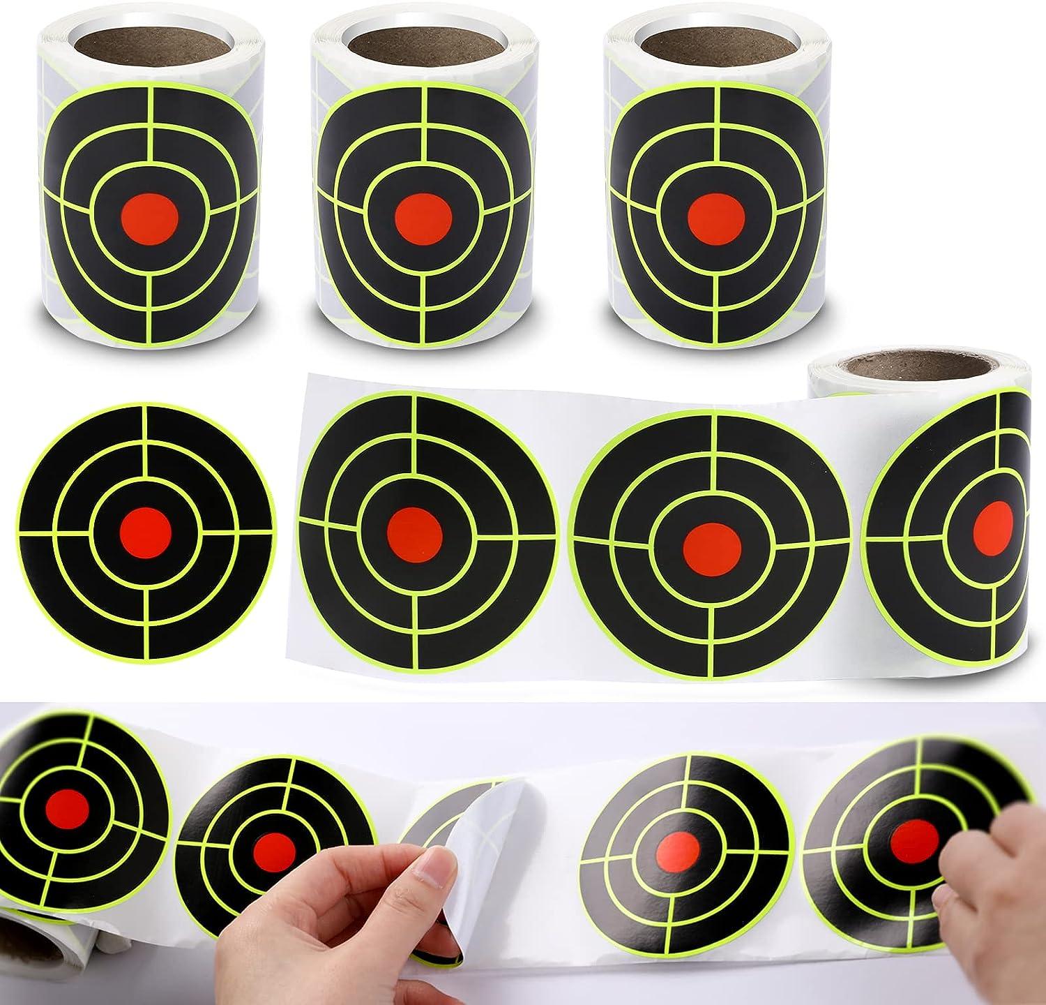 100 Pcs 8 Inches Stick and Splatter Reactive Self Adhesive Shooting Targets  for sale online