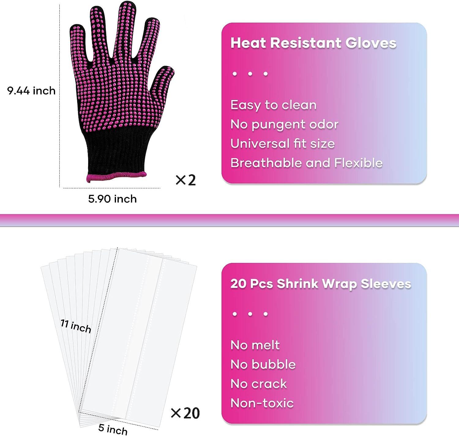 1 couple 2pcs 3D Sublimation Heat Resistant Gloves for Heat Transfer  Printing US