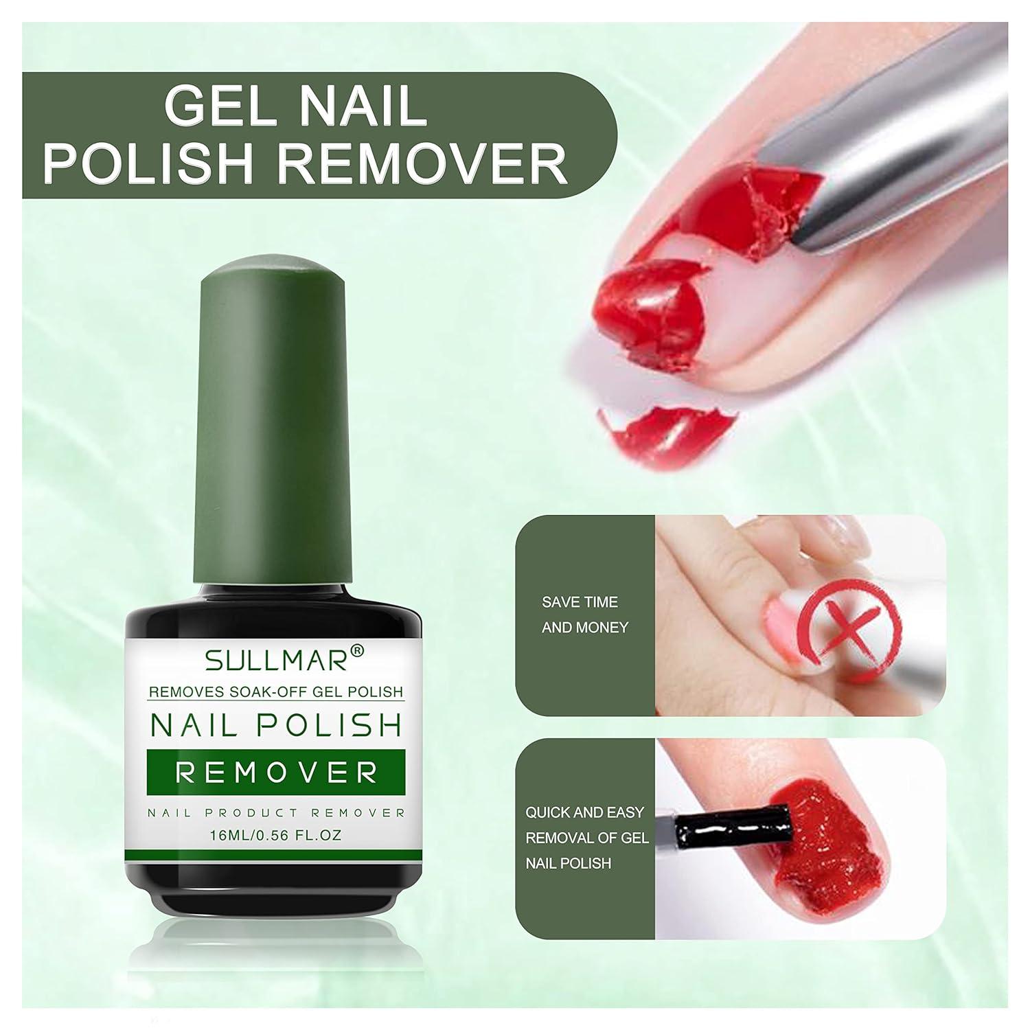 Magic Remover Gel Nail Polish Remover Within 2-3 Min Peel off Varnishes  without Soak off Remover Tools (15ml - Remover Gel)