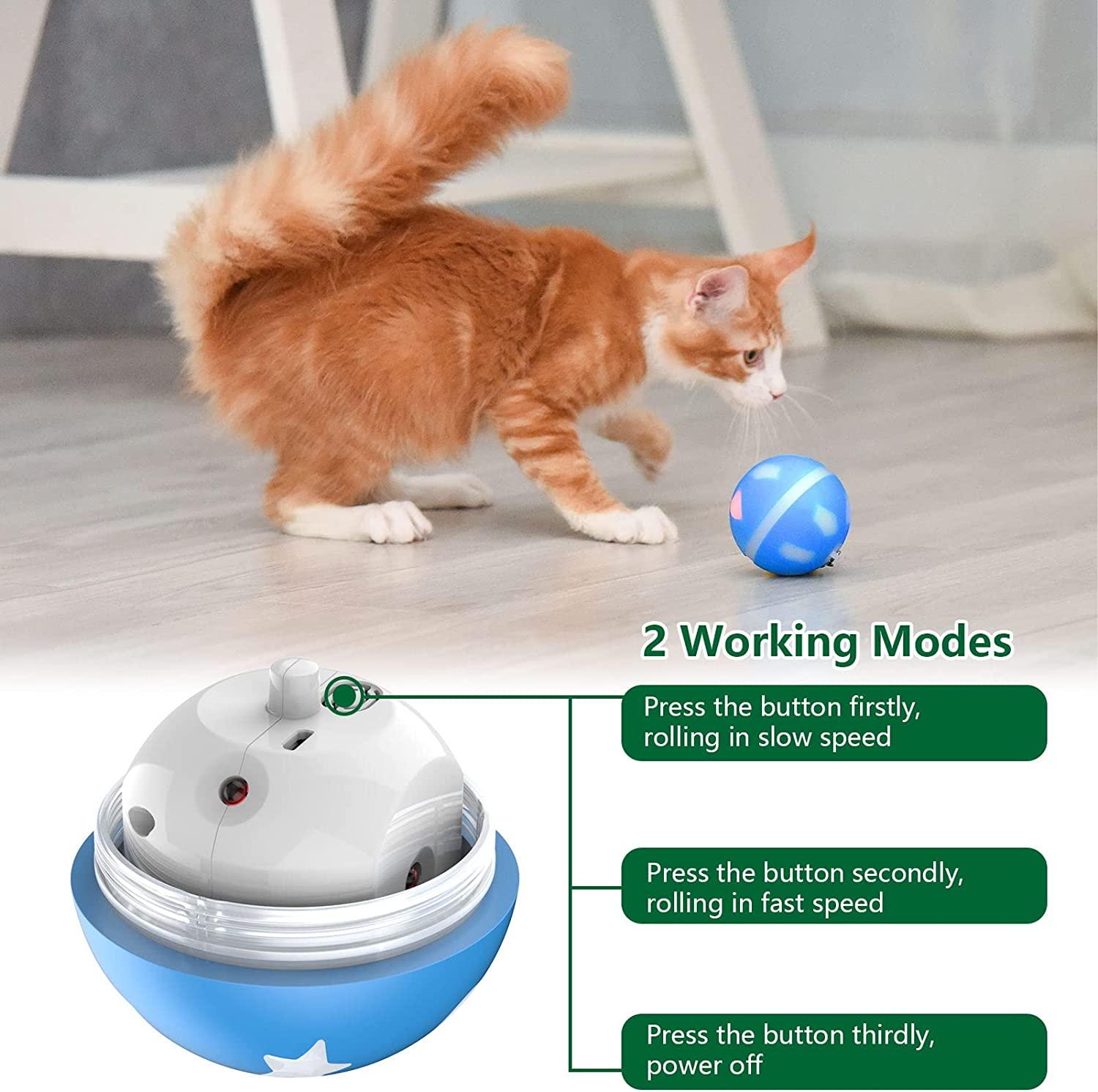 Interactive Dog Toys Ball for Indoor Dogs with Motion Activated USB  Rechargeable Self Rolling Ball for Puppy Dog Accessories - AliExpress