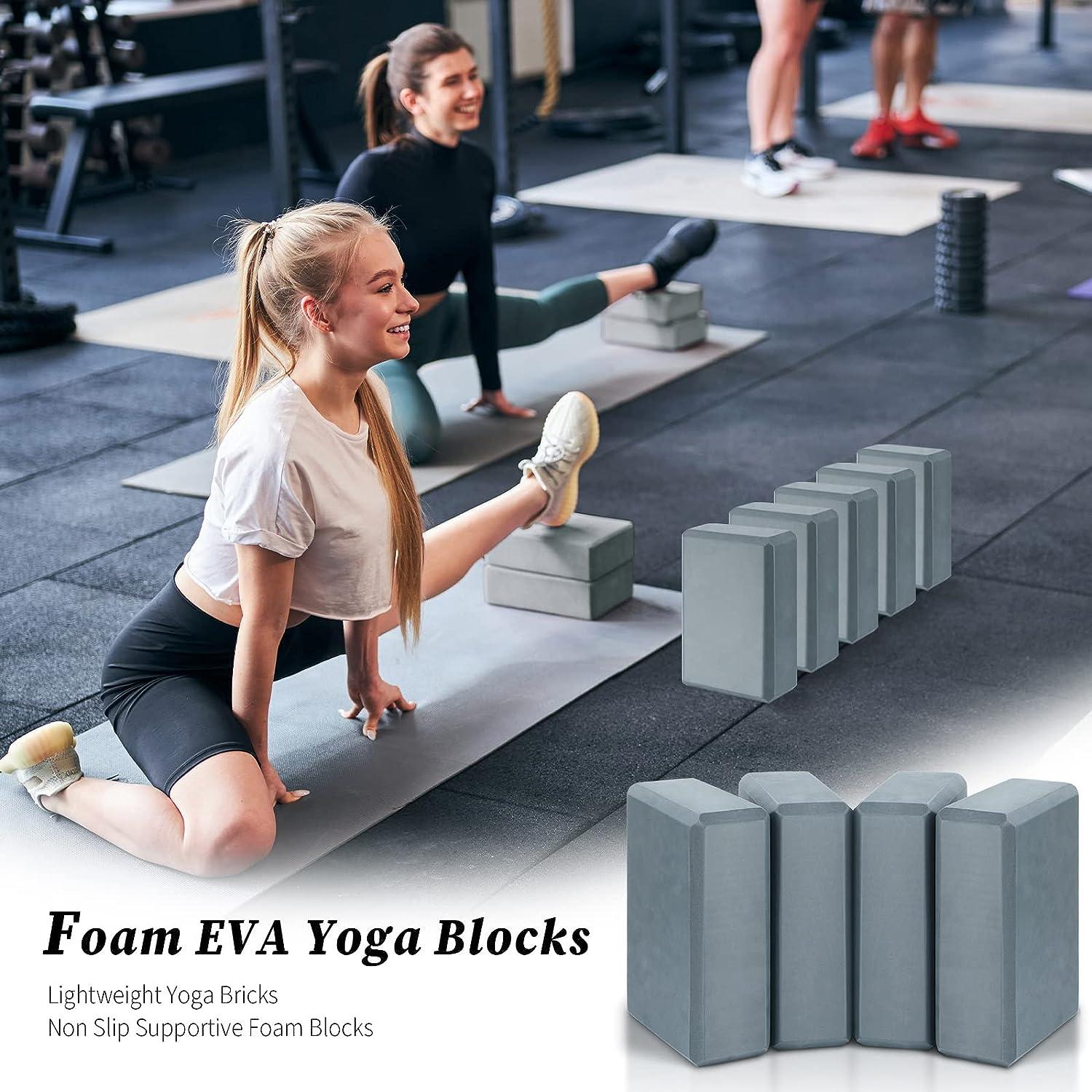 Yoga Blocks Non-Slip Foam Yoga Block Exercise Pilates Workout