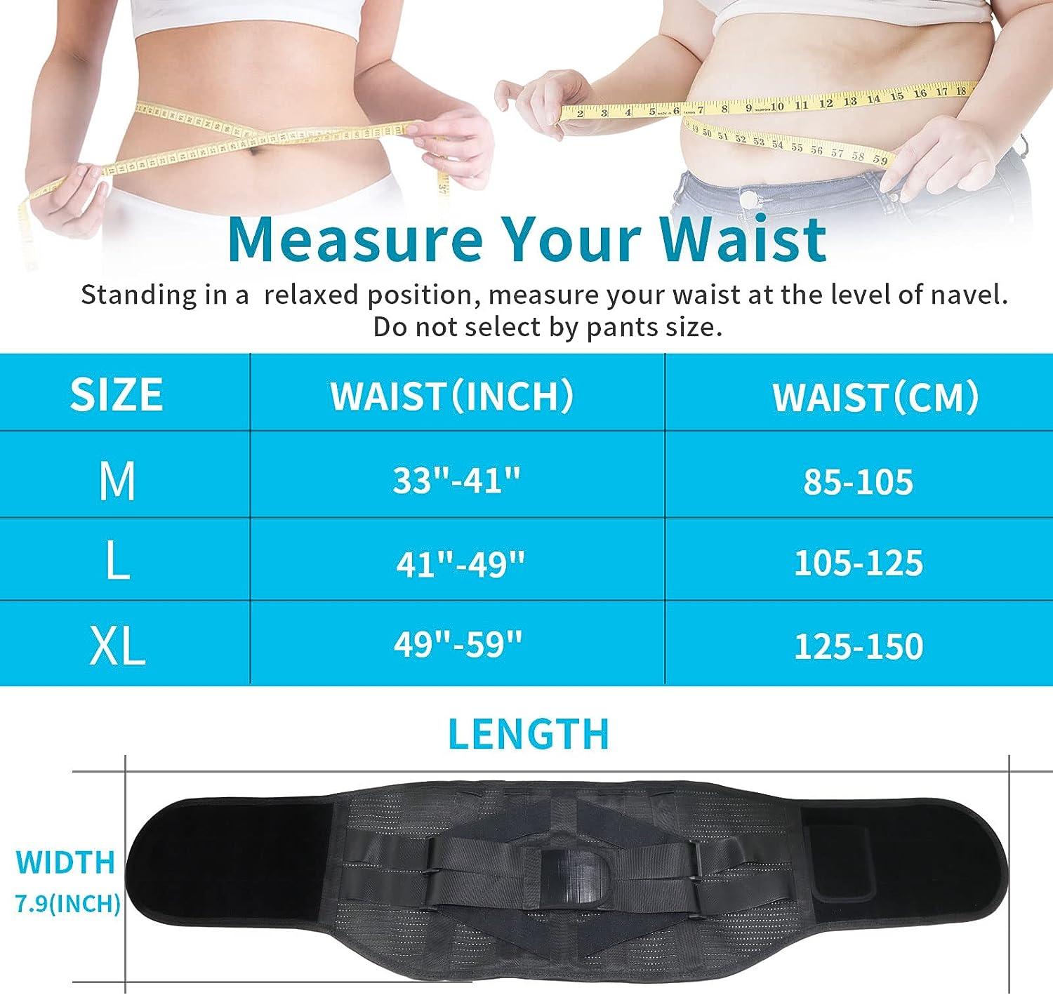 Back Braces by GINEKOO - Breathable Back Support Belt with Heating