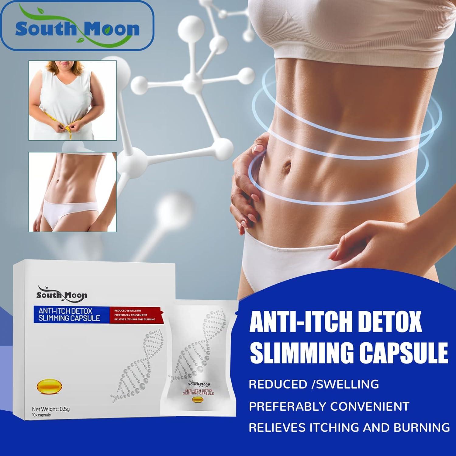 Beepow Soothe&Slim Anti-Itch Detox Slimming Capsule Anniecare Instant  Anti-Itch Detox Slimming Product Removes Odor Revert to Tight White
