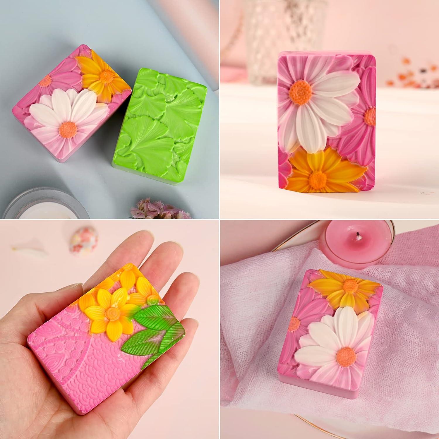 4 Cavities Rectangle Life Tree Silicone Soap Mold DIY Handmade Silicone  Molds for Soap Making Candle Cake Baking Lotion Bar Molds