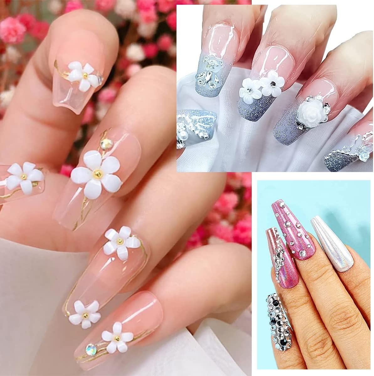  3D Flowers for Nails Charms for Acrylic Nail Gems