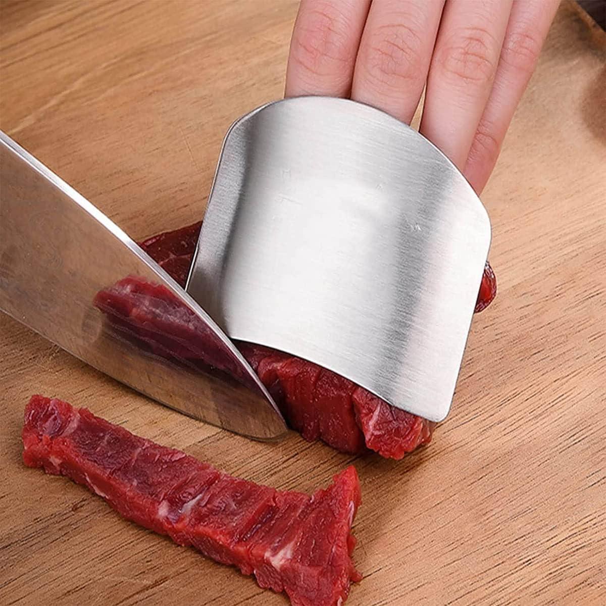 Stainless Steel Finger Protector Anti-cut Finger Guard Safe Vegetable  Cutting Hand Protecter Kitchen Gadgets Kitchen Accessories
