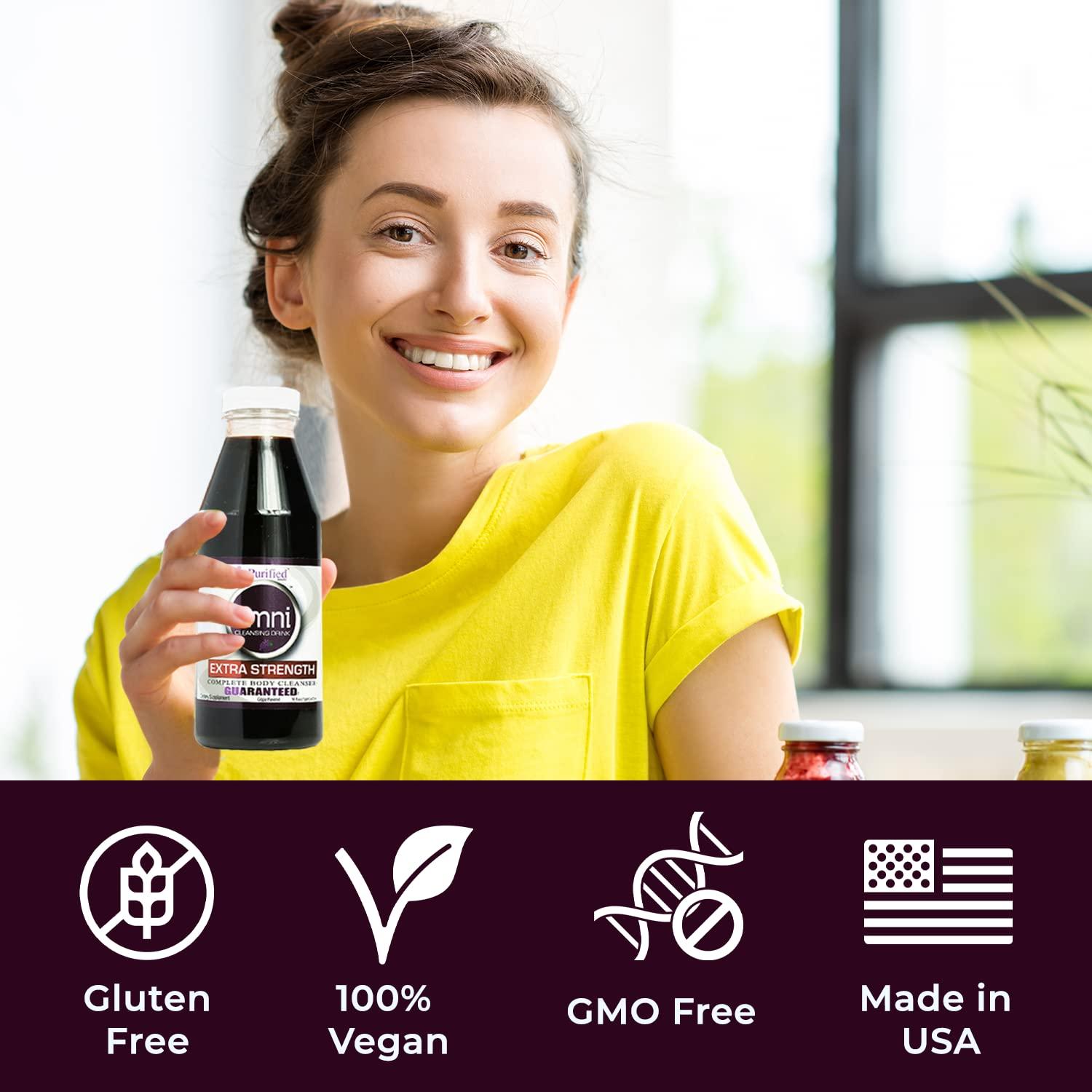 Ready Clean Detox - Grape 1 Bottle 16oz - Herbal Cleanse Vitamins Minerals  FAST 
