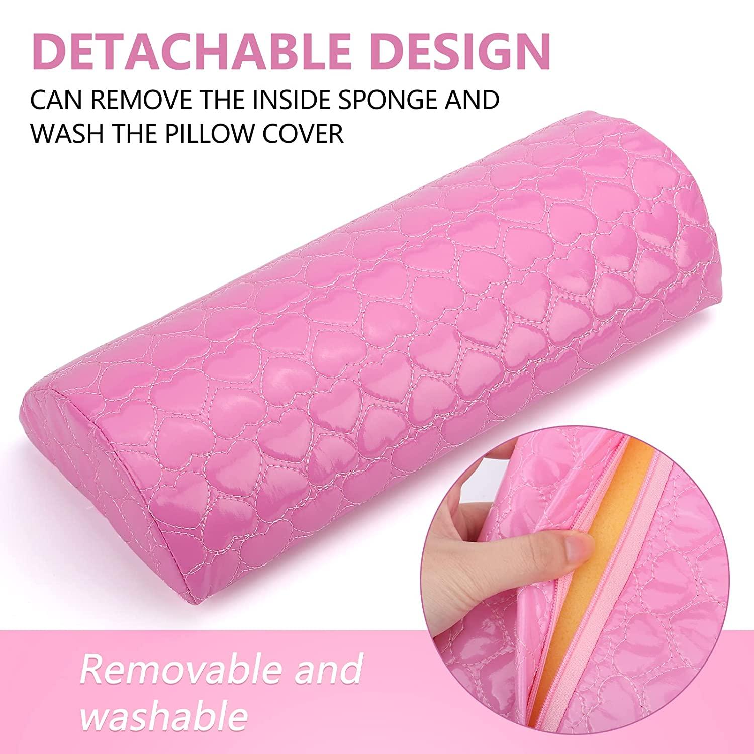 2pcs Nail Art Pillow Pad for Manicure Hand Arm Rest Cushion PU Leather  Sponge Holder Soft Manicure Equipment Nail Salon Tools