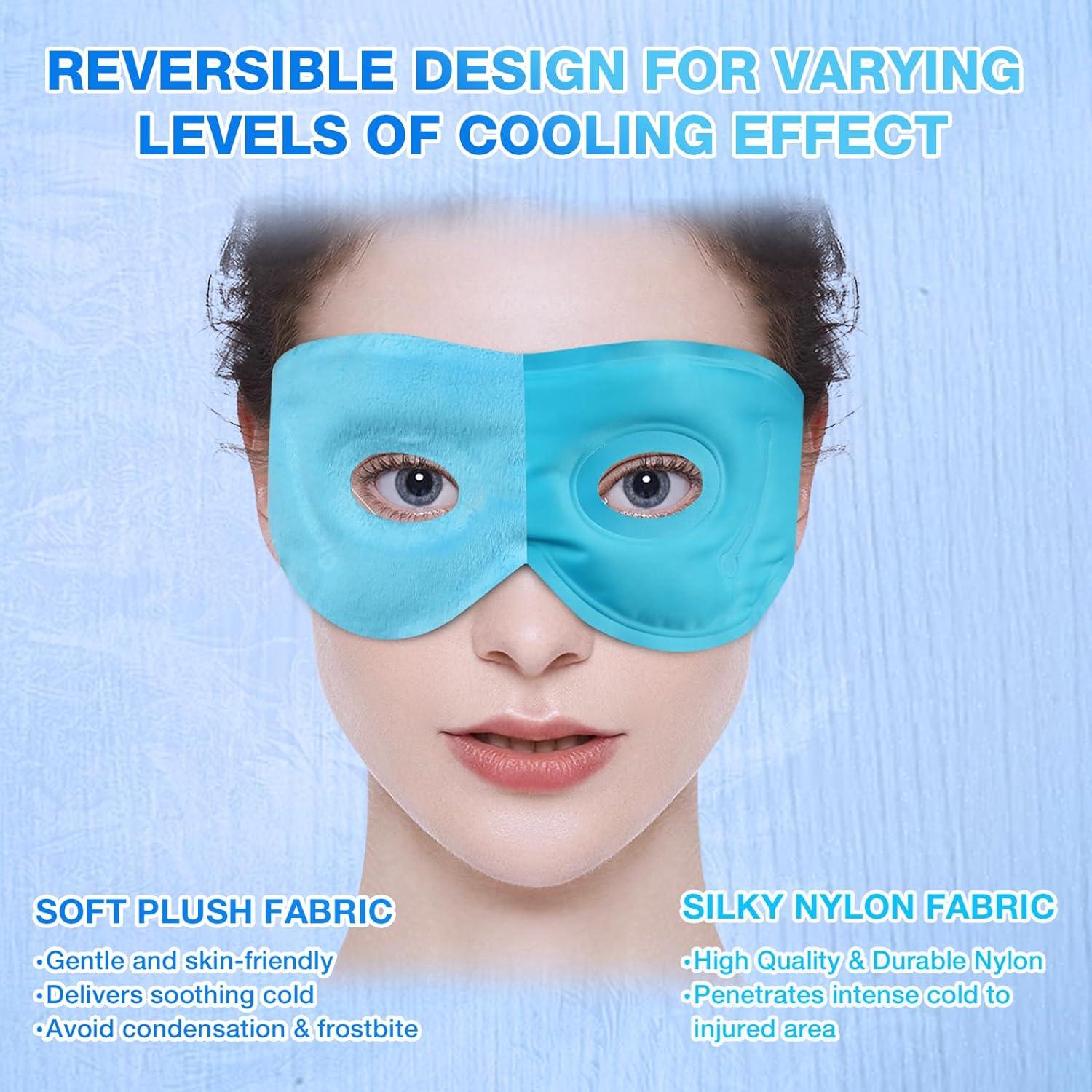 Dukuseek Cooling Eye Mask For Puffy Eyes Reusable Gel Eye Mask W Hot