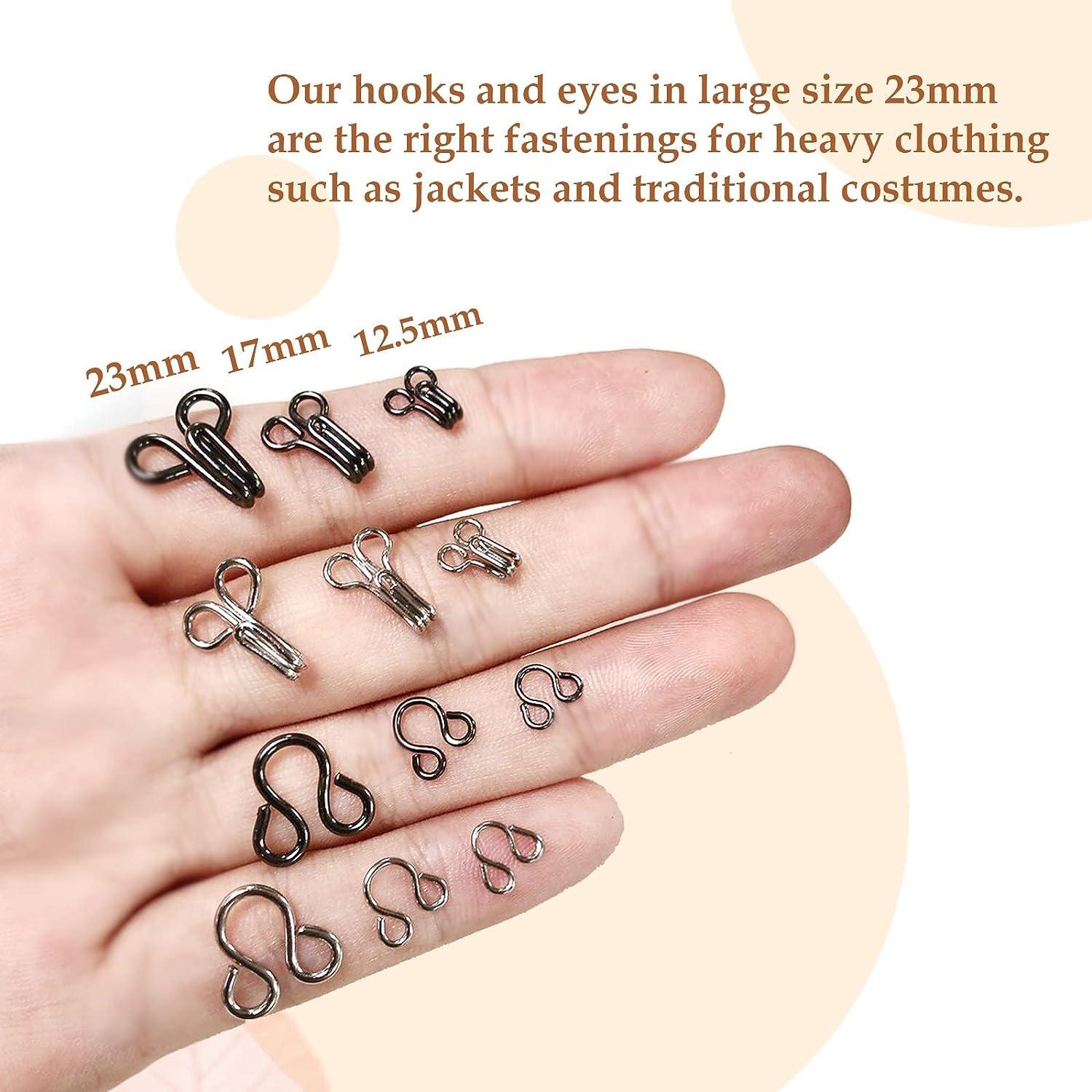 30set Large Hook and Eye Clasp 13mm Wide Hook and Eyes Fasteners for  Dresses Shirts and Bras -  Canada