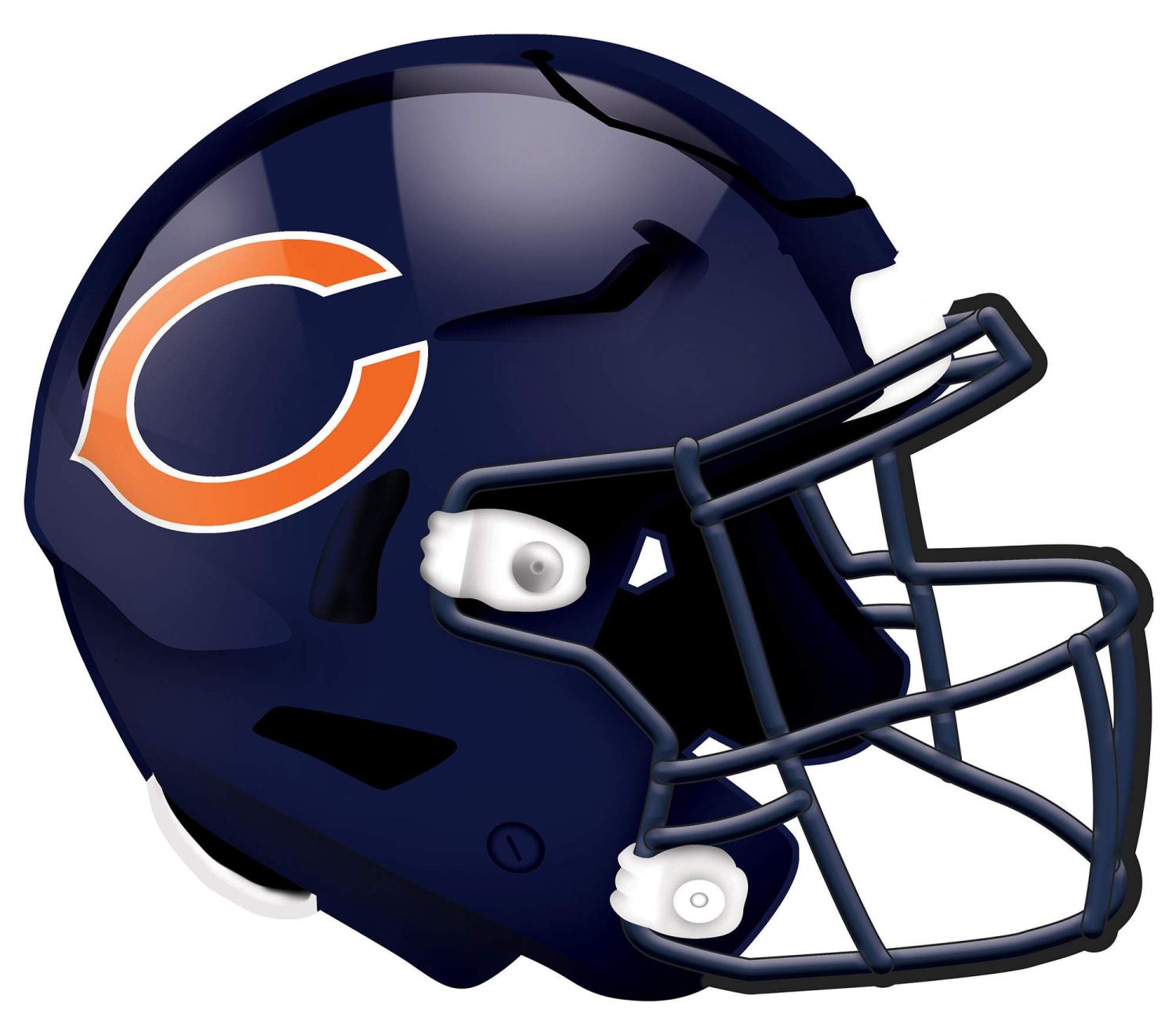 Fan Creations NFL Chicago Bears Unisex Chicago Bears Authentic Helmet, Team  Color, 12 inch