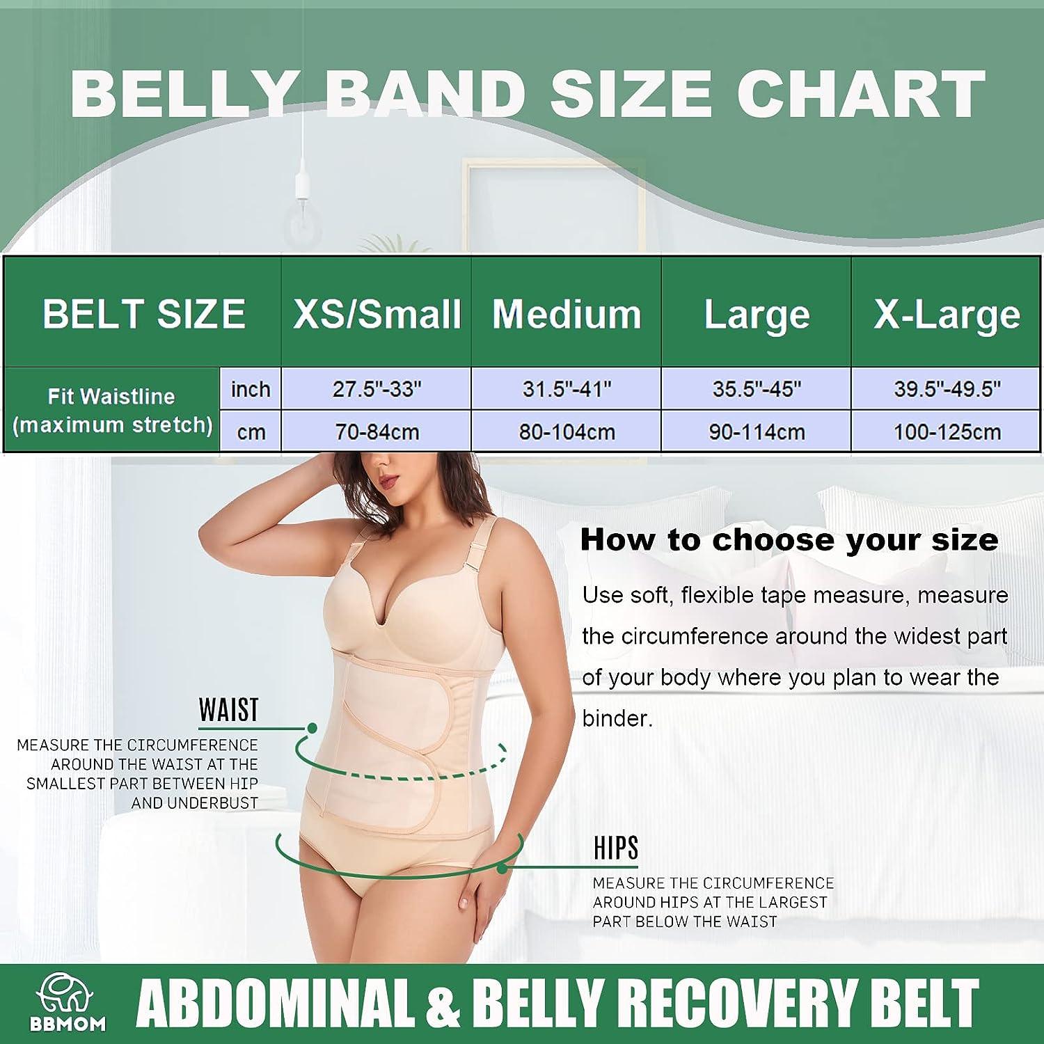 Postpartum Belly Band Abdominal Binder C-Section Recovery Belt Belly Wrap  Skin-Friendly Compression Wrap for Post Surgery Recovery (Large Z-Beige)  Large Z-beige